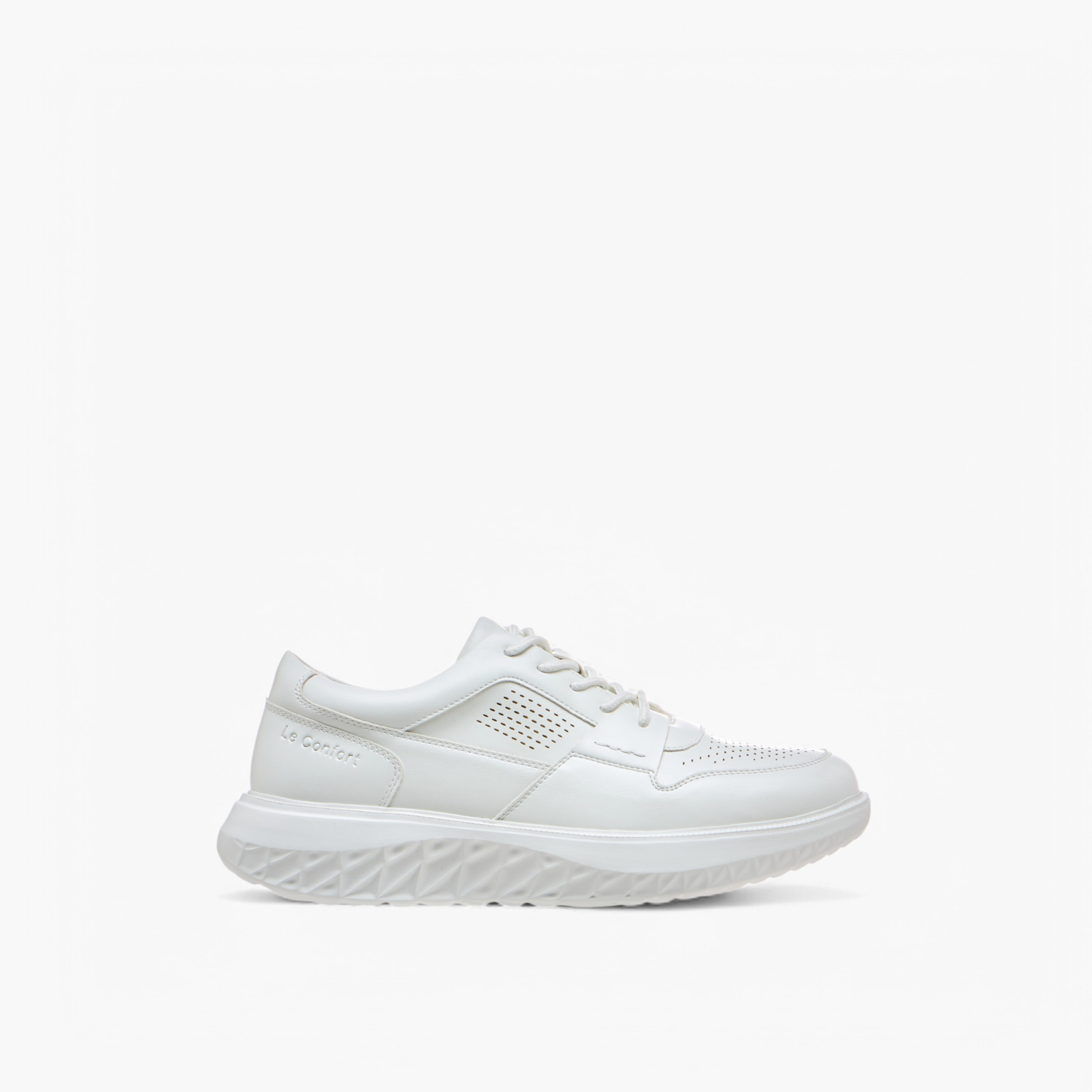 Le Confort Perforated Comfort Sneakers with Lace-Up Closure-men-shoes-sneakers-image-3