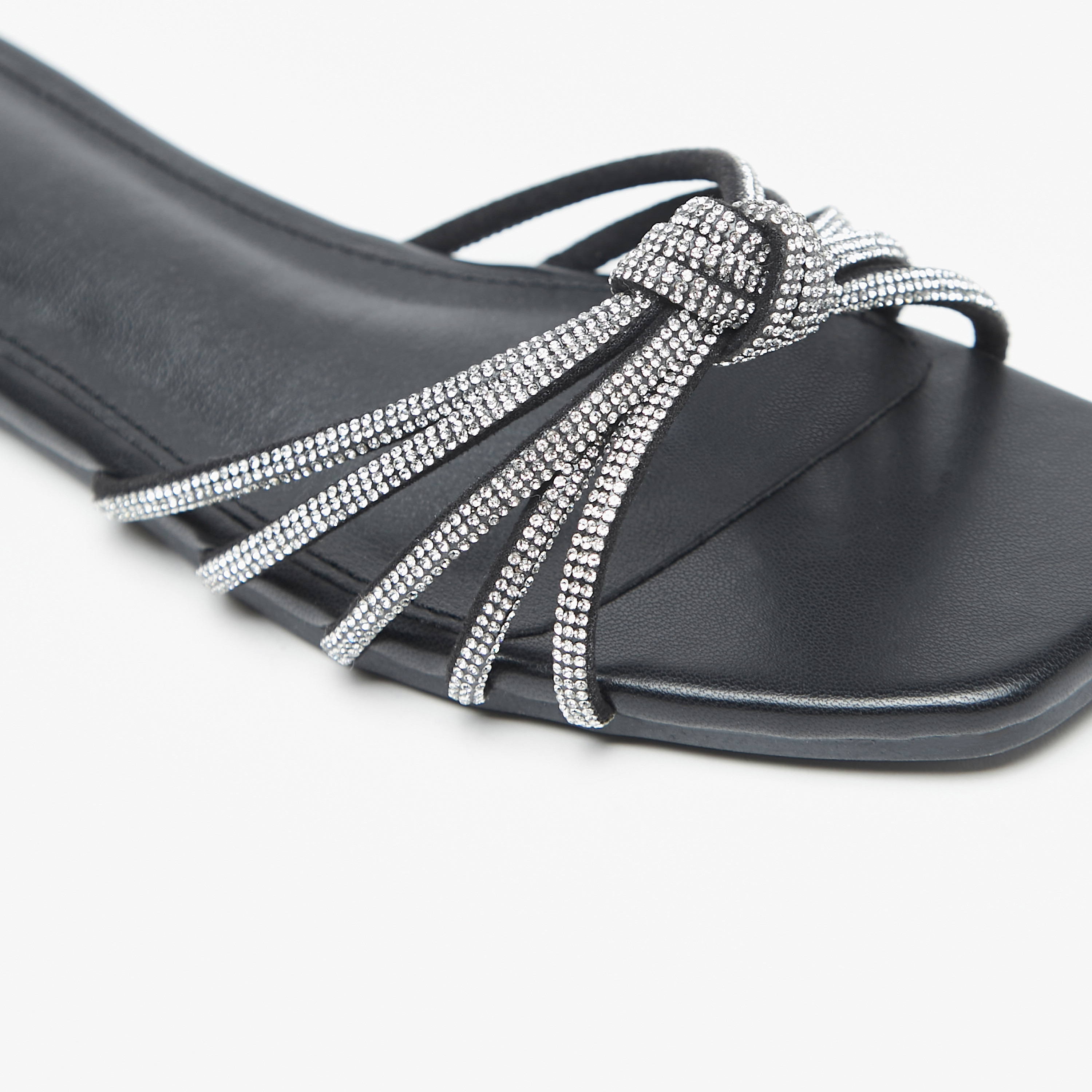 Flora Bella Embellished Slip-On Sandals with Knot Detail-women-shoes-flats-sandals-image-5