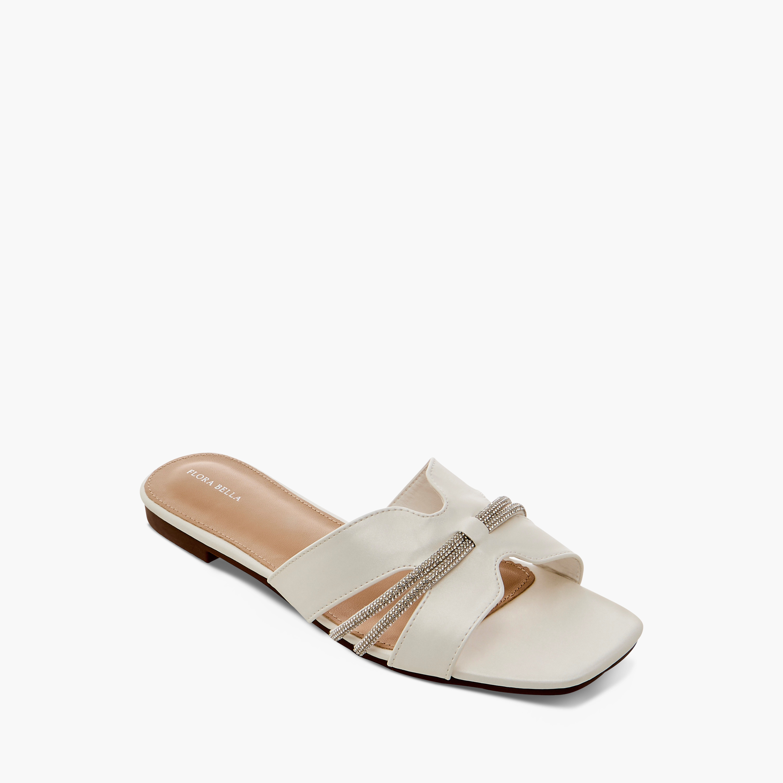 صندل مسطّح سهل الارتداء بحزام مزيّن من فلورا بيلا-women-shoes-flats-sandals-image-2