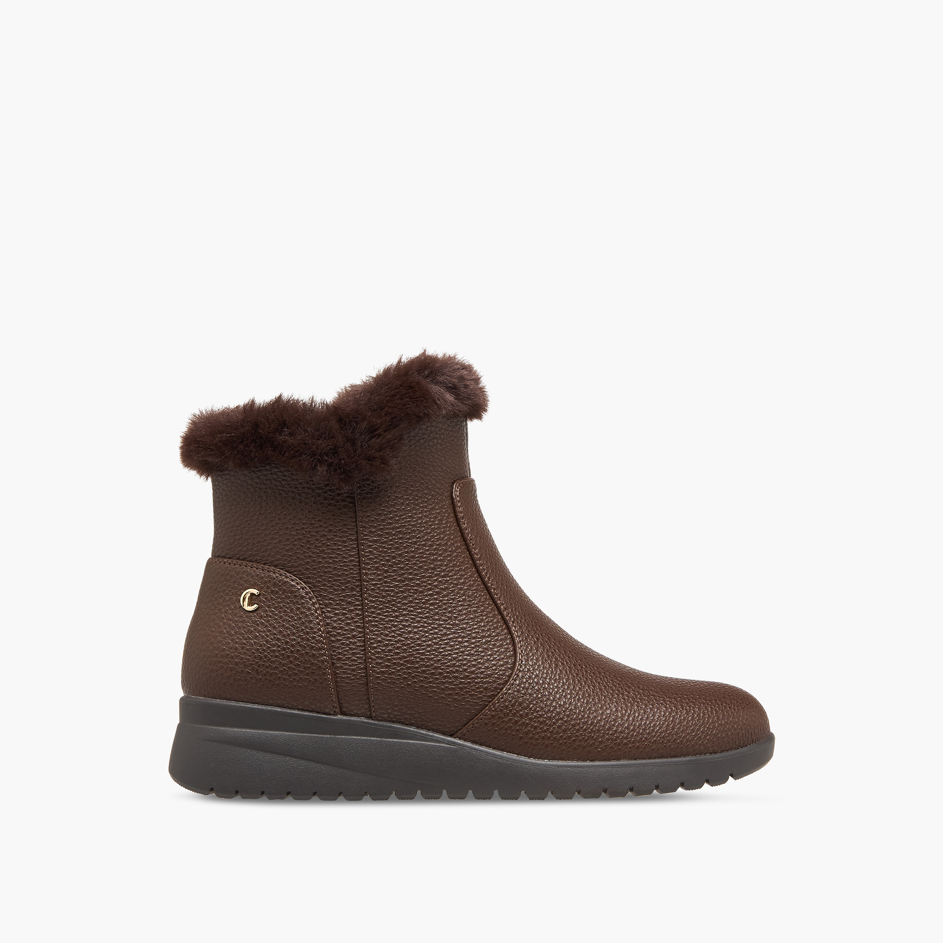 Le Confort Women's Fur Accent Ankle Boots-women-shoes-boots-image-3