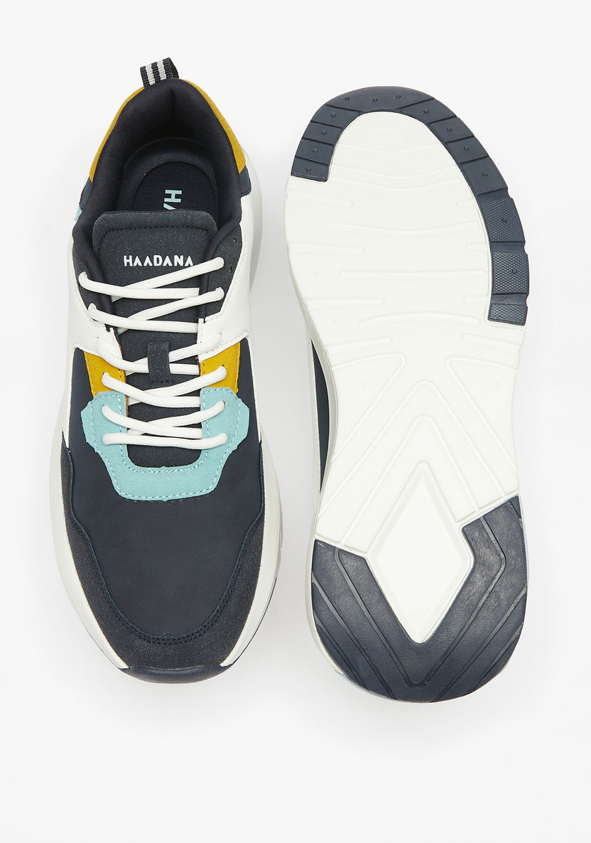 Haadana Panelled Lace-Up Sneakers-Men%27s Sneakers-image-4