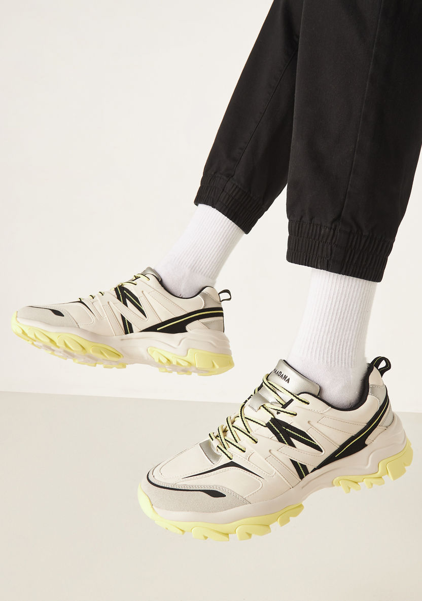 Haadana Panelled Lace-Up Sneakers-Men%27s Sneakers-image-1