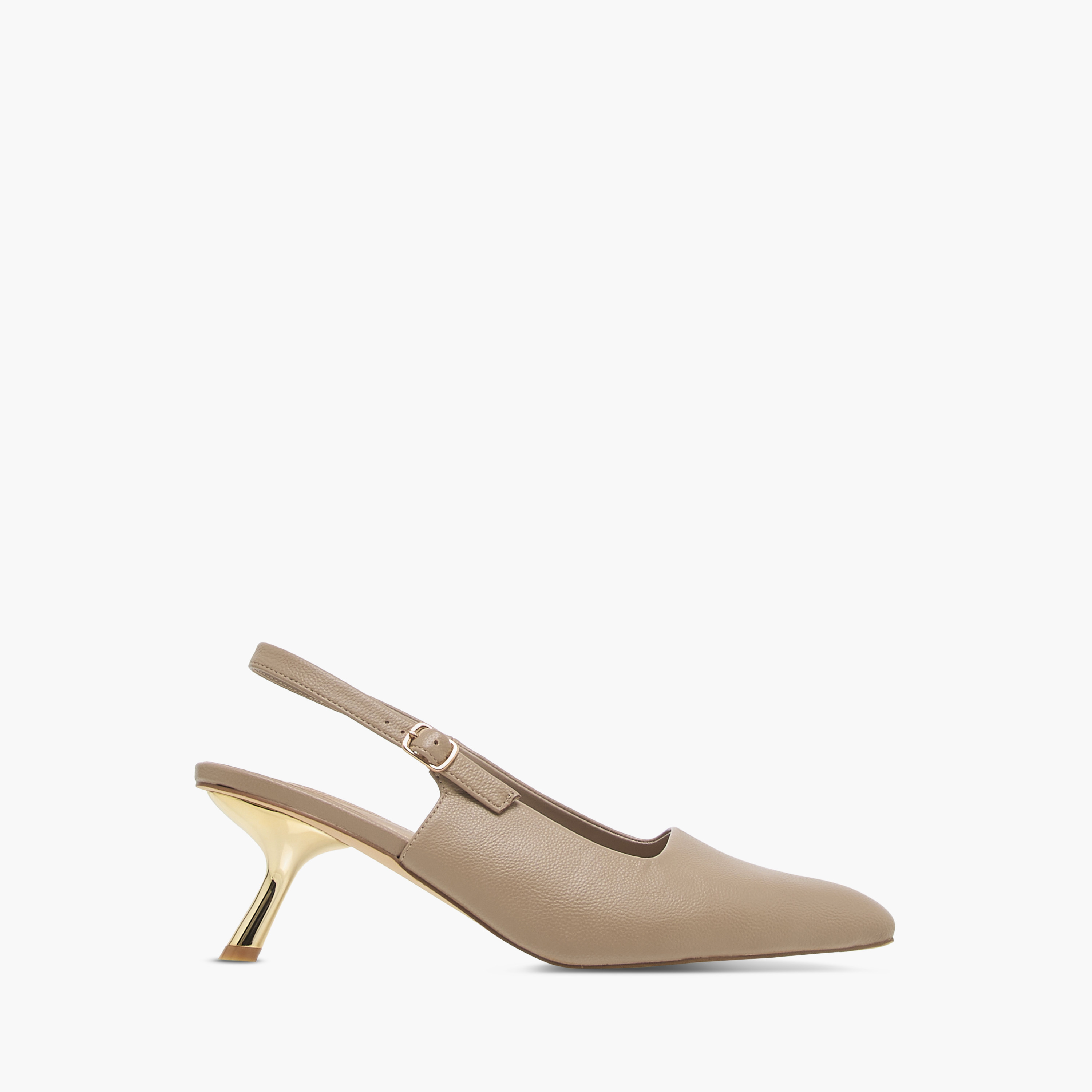 Flora Bella Solid Slingback Sandals with Buckle Closure and Kitten Heels-women-shoes-sandals-heeled-image-8