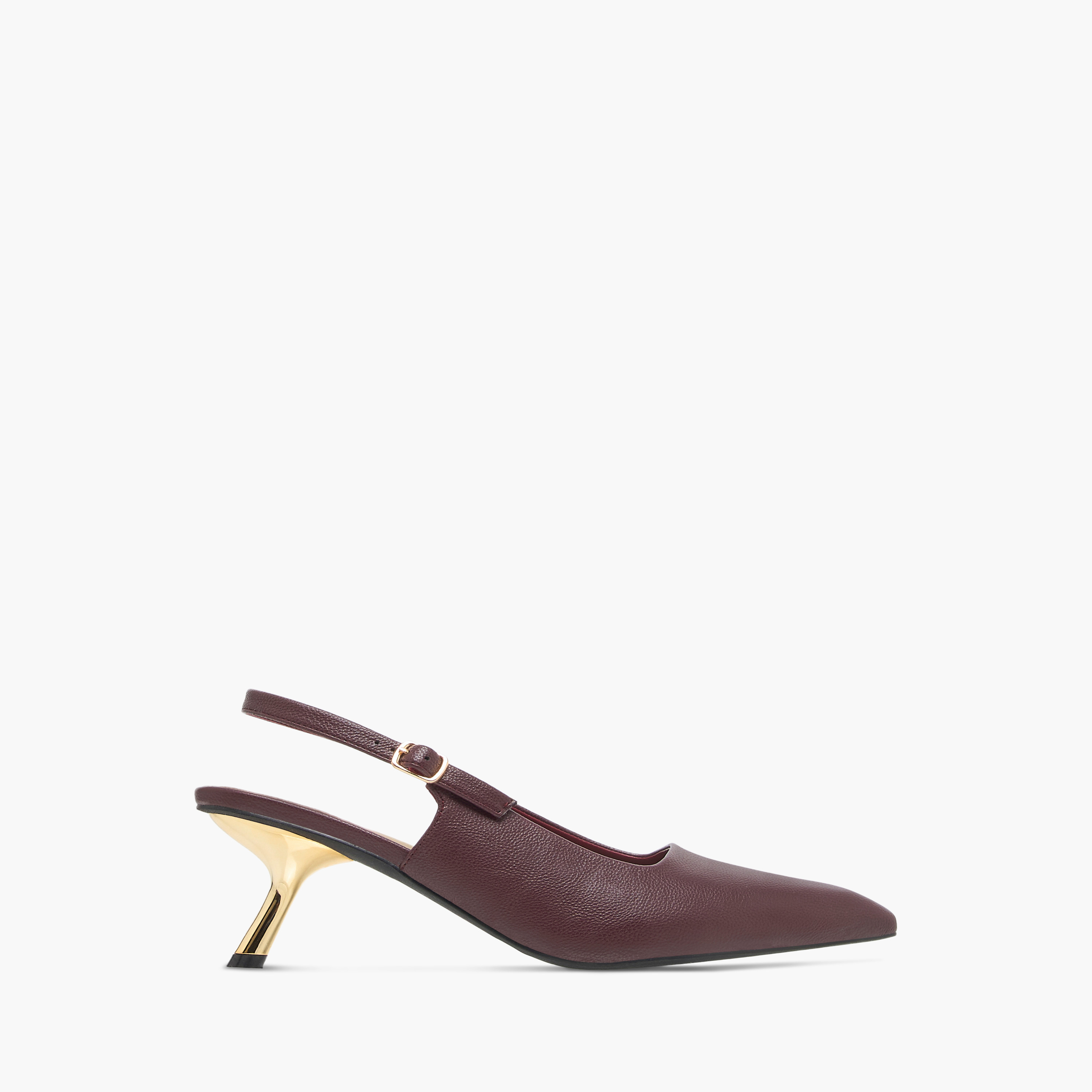 Flora Bella Solid Slingback Sandals with Buckle Closure and Kitten Heels-women-shoes-sandals-heeled-image-3