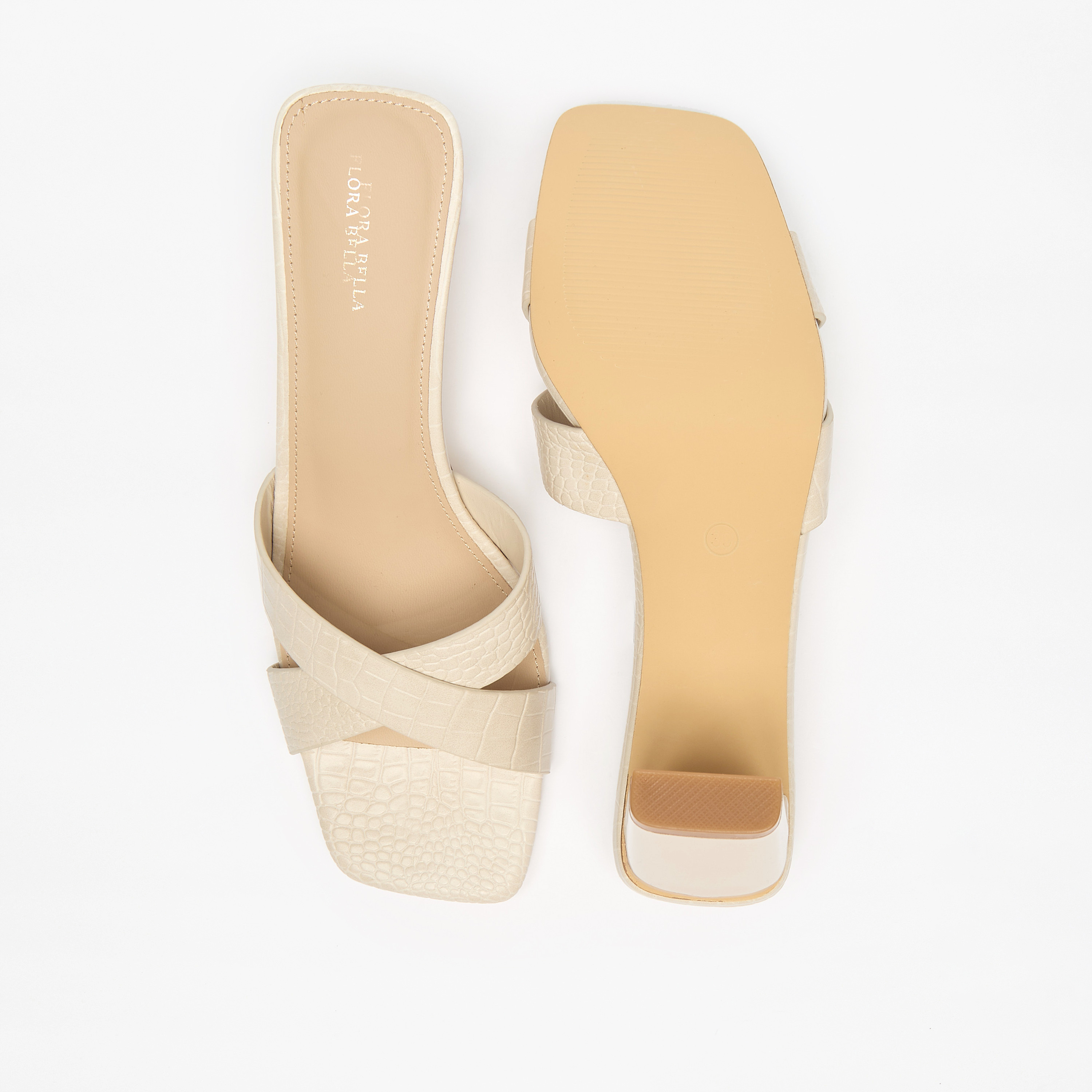 صندل سهل الارتداء بارز الملمس بحزام متقاطع وكعب سميك من فلورا بيلا-women-shoes-sandals-heeled-image-4