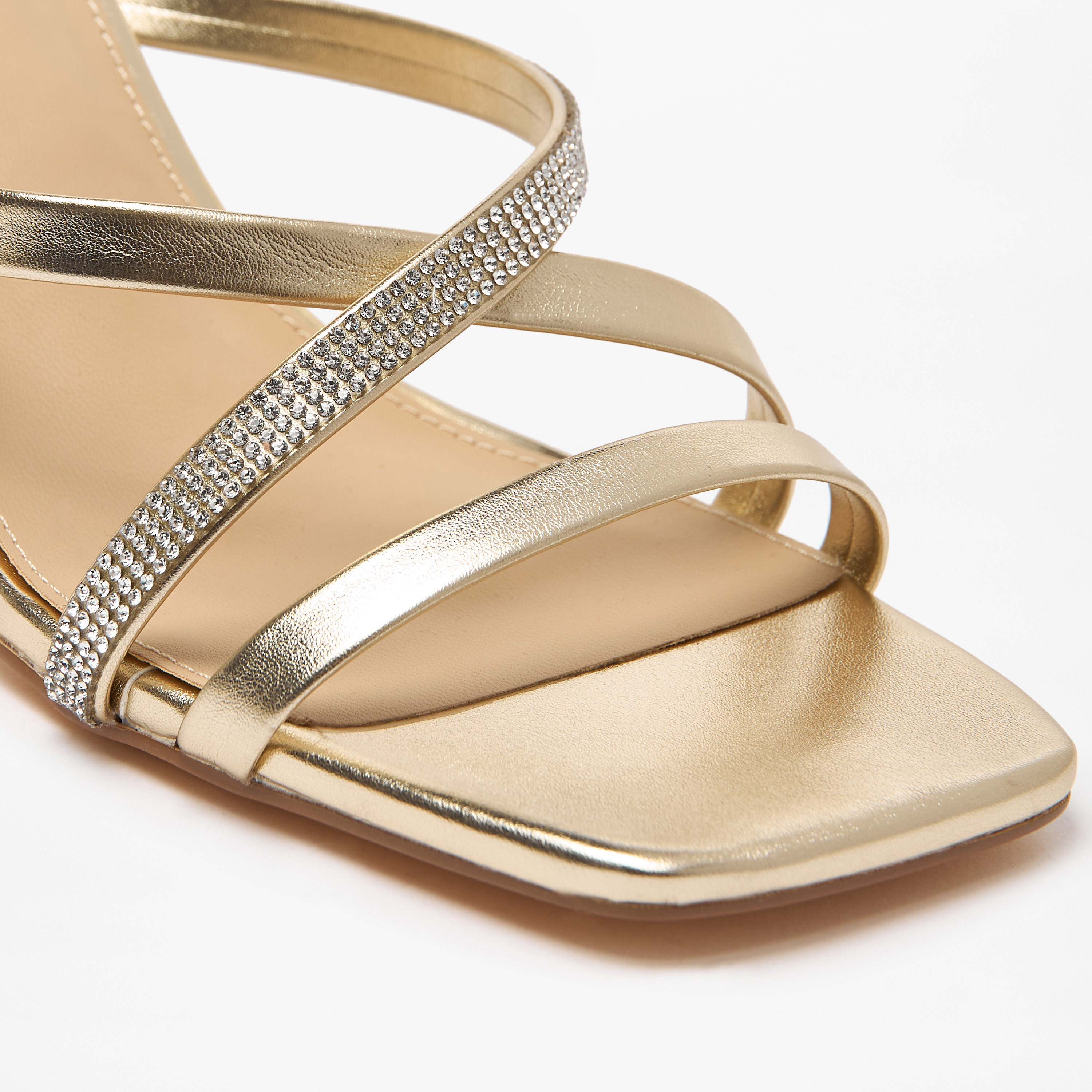 Flora Bella Embellished Cross Strap Slip-On Sandals with Flared Heels-women-shoes-sandals-heeled-image-5