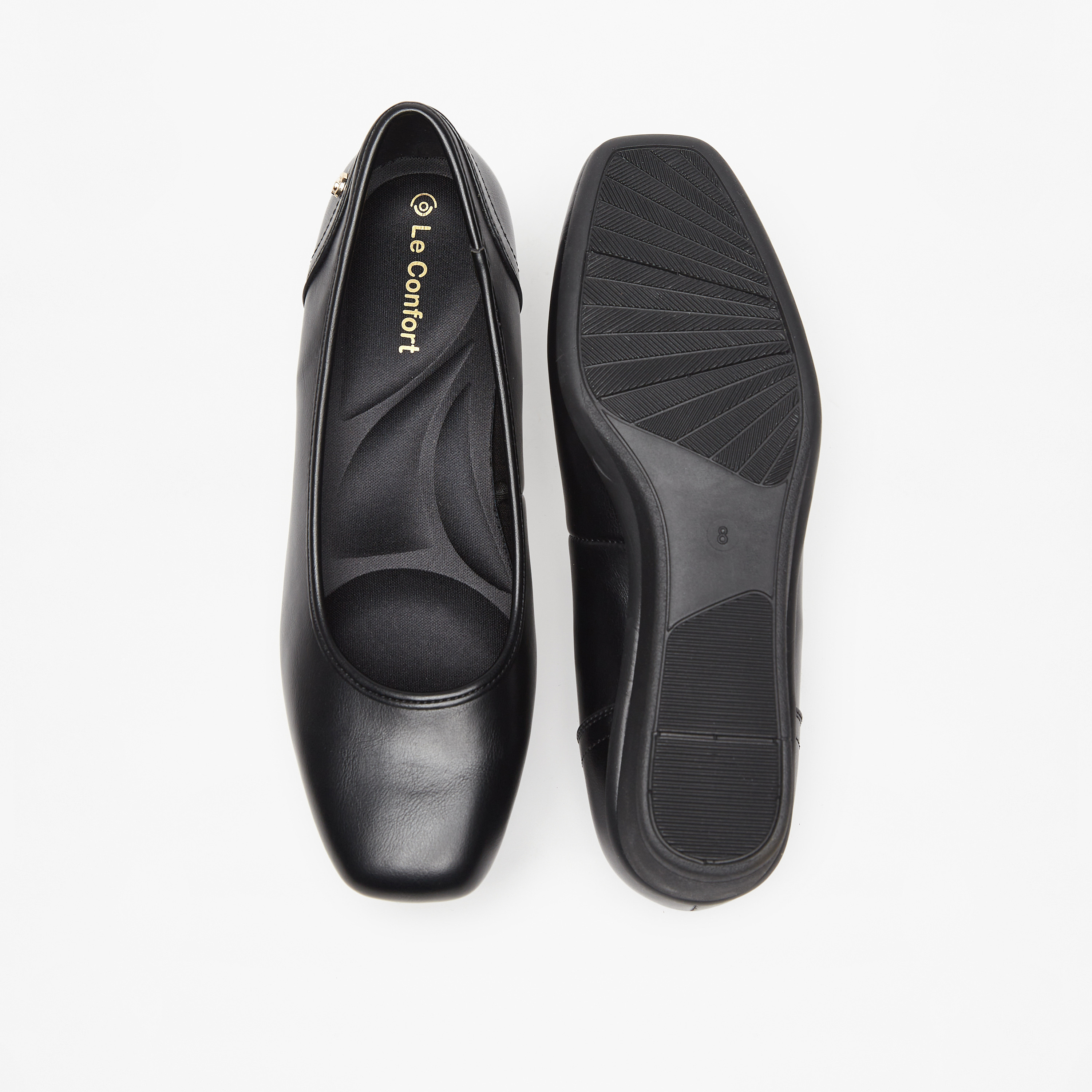 Le Confort Solid Slip-On Shoes with Wedge Heels-women-shoes-heels-image-4