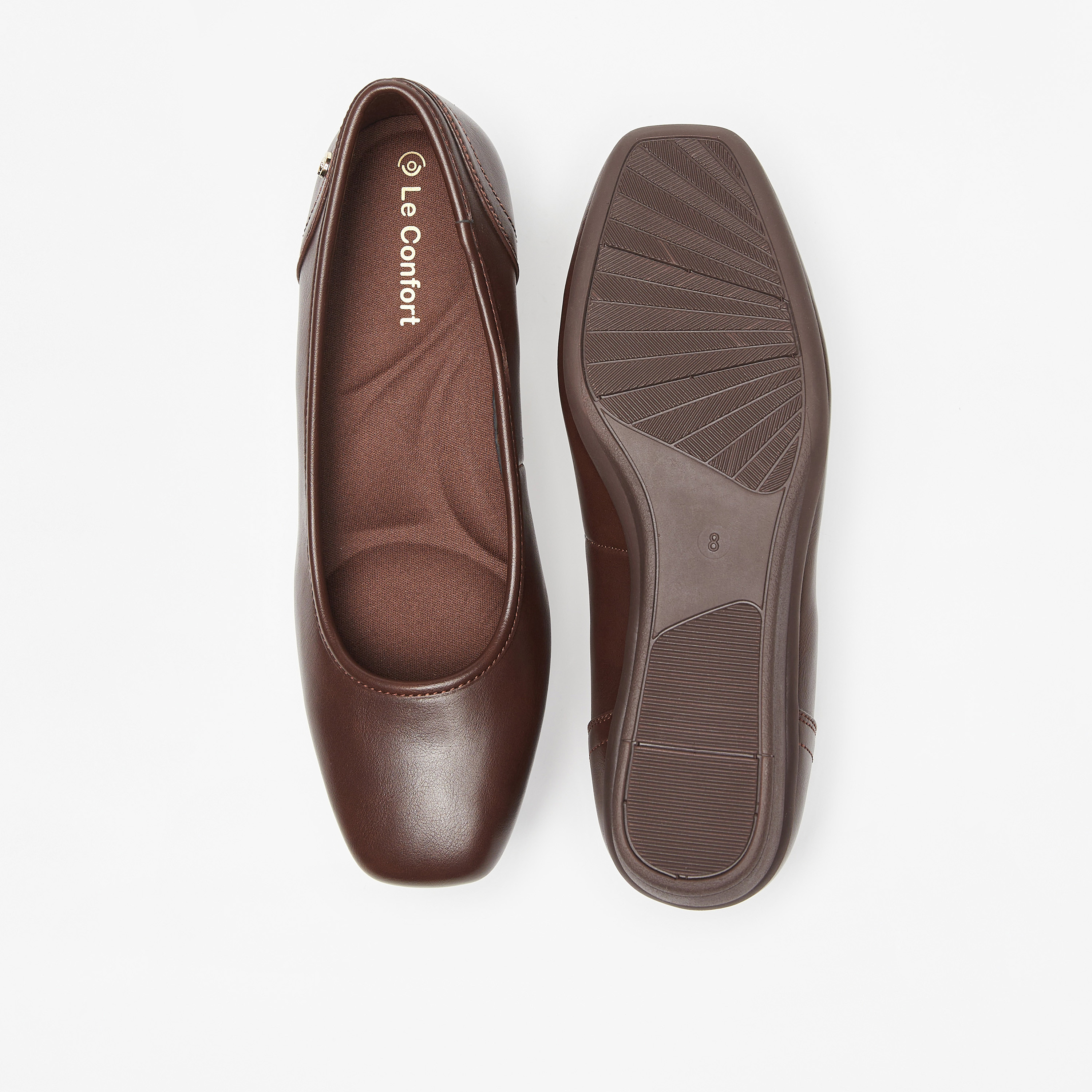حذاء سادة سهل الارتداء بكعب ويدج من لو كونفورت-women-shoes-heels-image-10