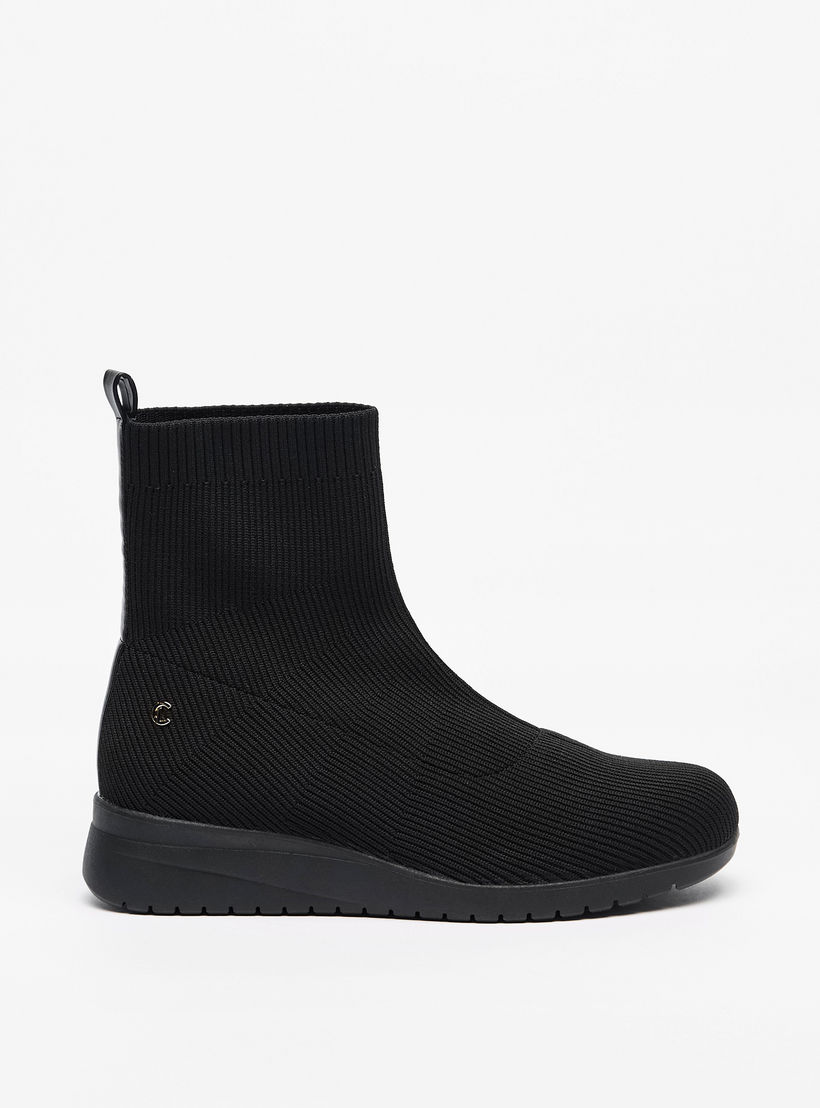 بوت بارز الملمس وسهل الارتداء للكاحل من لو كونفورت-women-shoes-boots-image-3