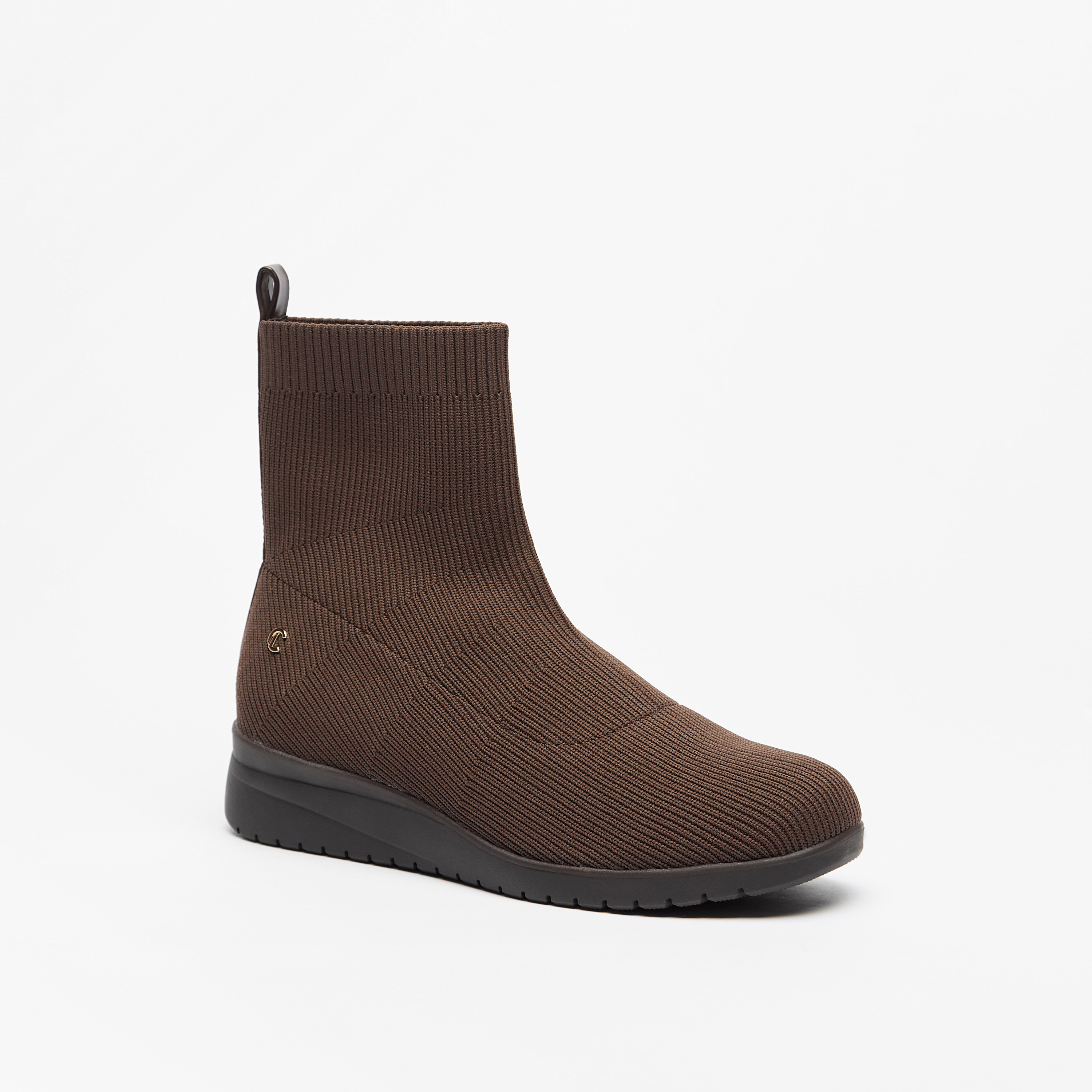 Le Confort Textured Slip-On Ankle Boots-women-shoes-boots-image-1