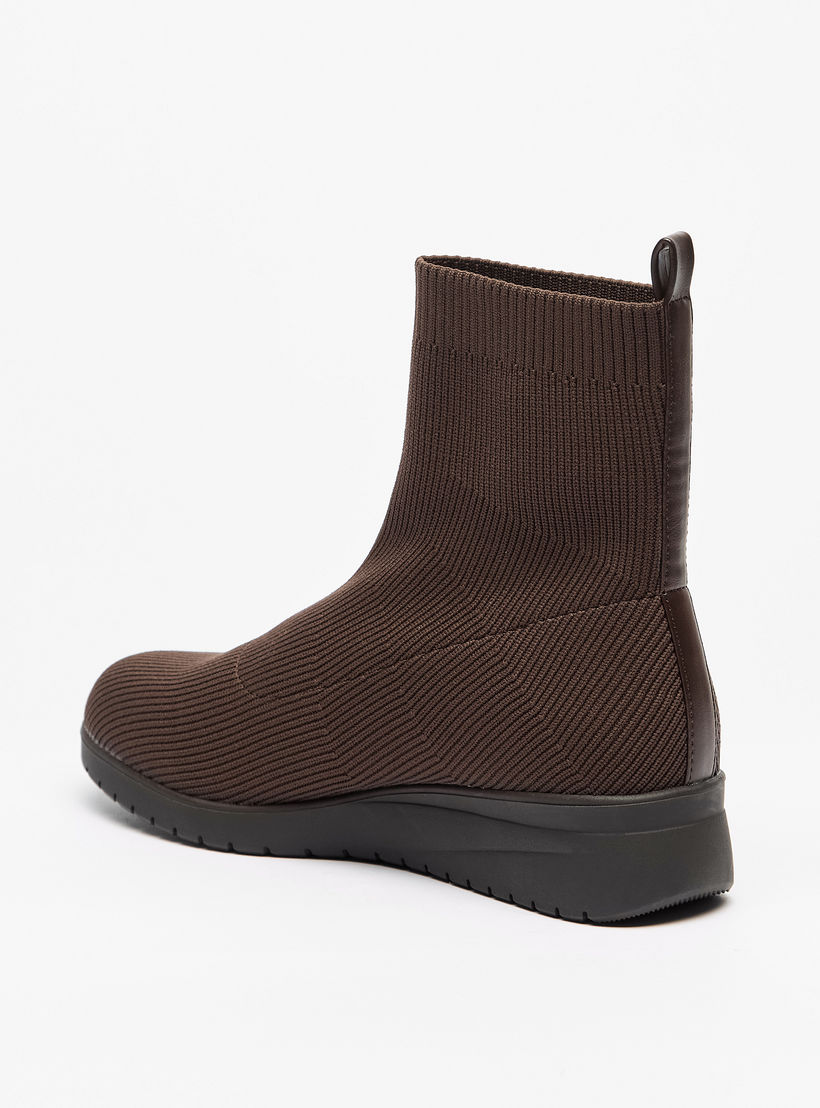 Le Confort Textured Slip-On Ankle Boots-women-shoes-boots-image-2