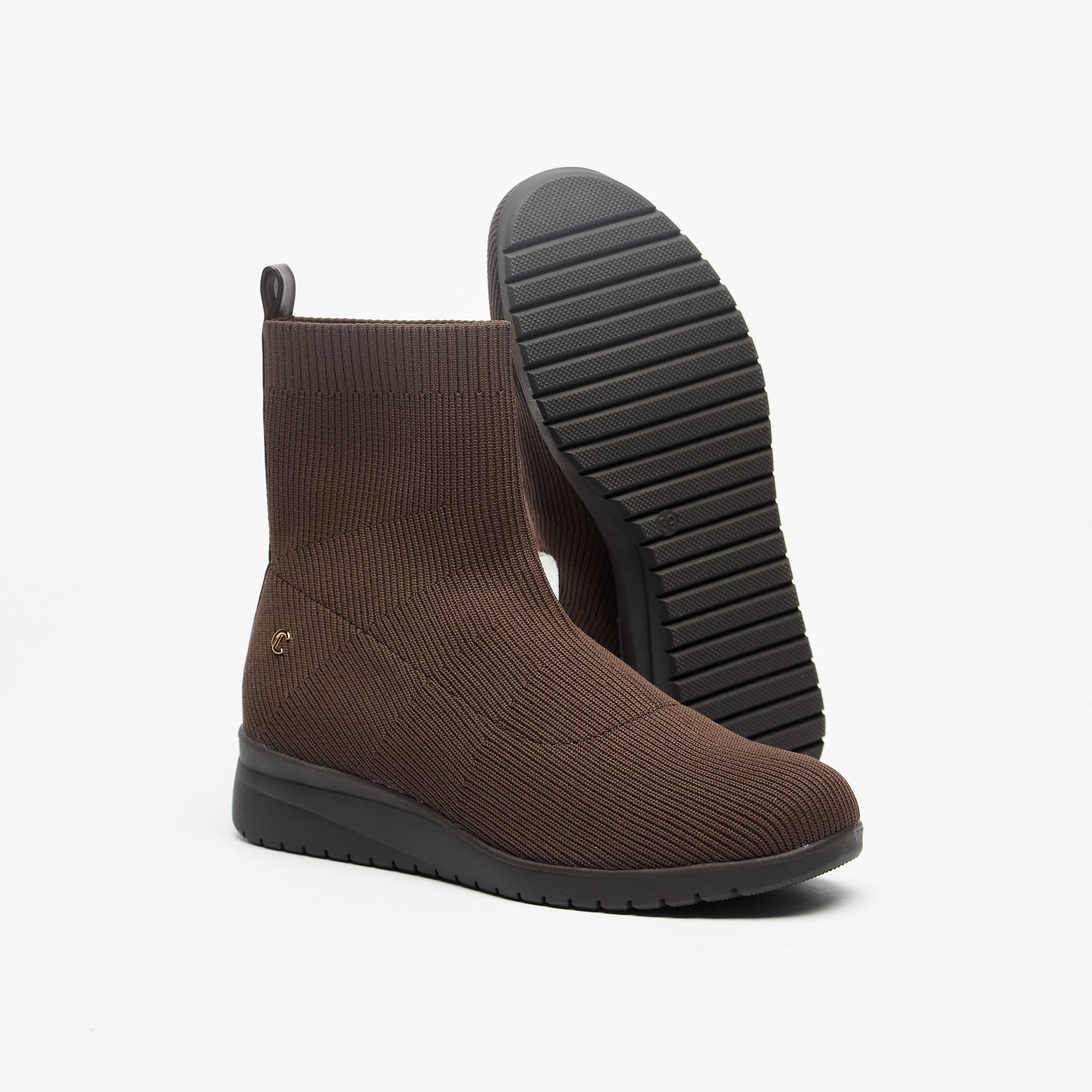 Le Confort Textured Slip-On Ankle Boots-women-shoes-boots-image-4