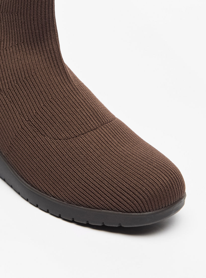 Le Confort Textured Slip-On Ankle Boots-women-shoes-boots-image-5