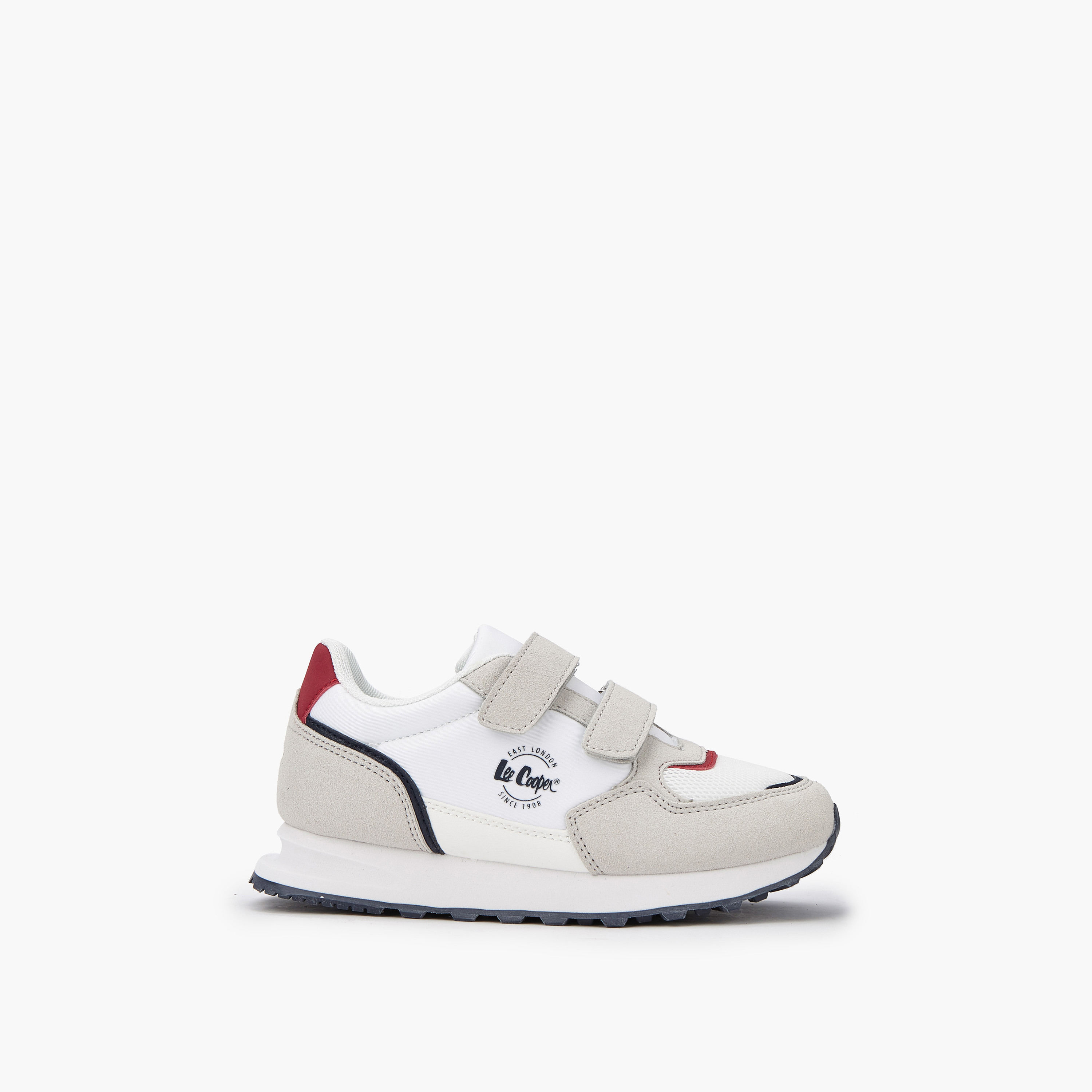 Lee Cooper Boys' Colourblock Sneakers with Hook and Loop Closure-boys-shoes-sneakers-image-2