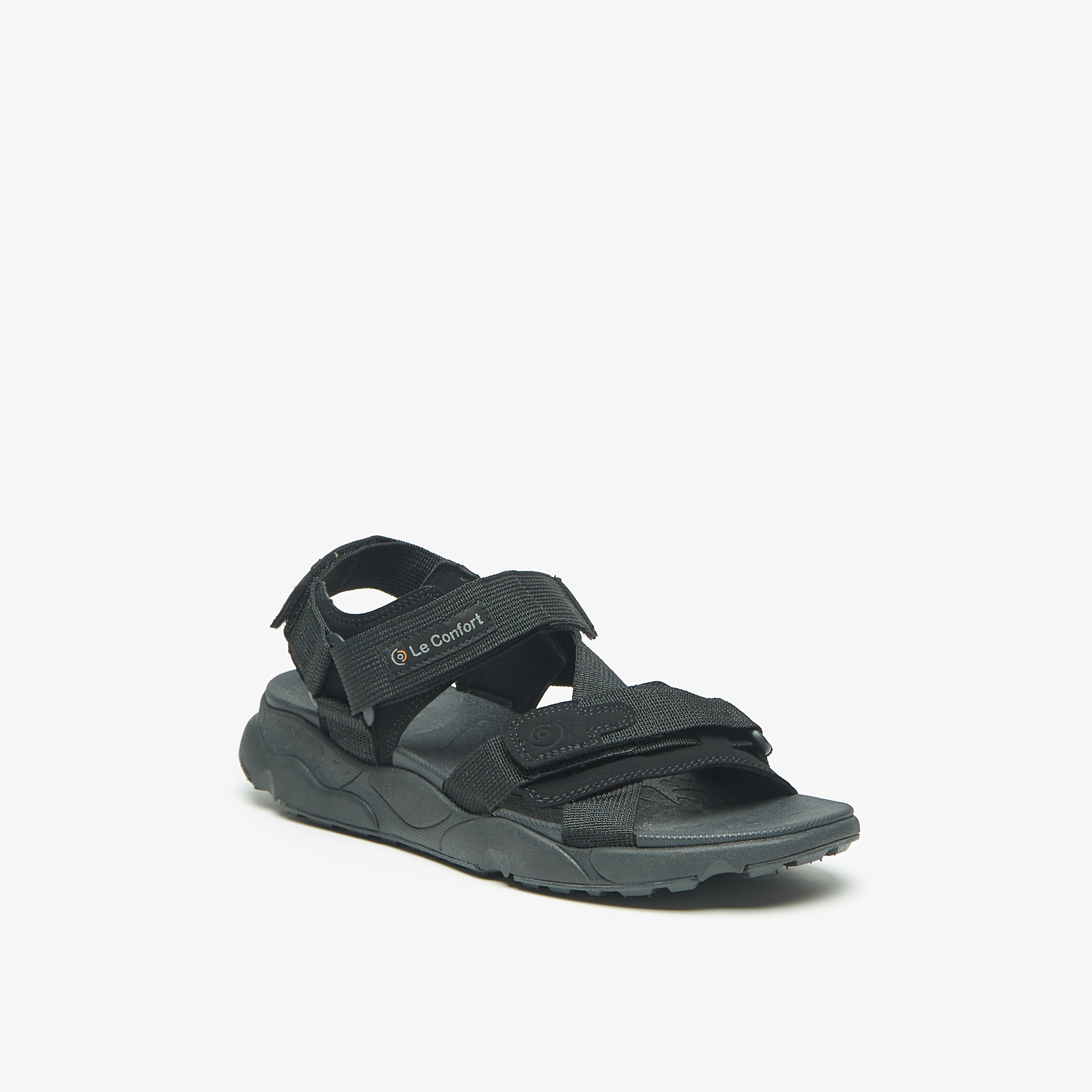 صندل خفيف مريح بارز الملمس بشريط إغلاق لاصق من لوكونفورت-men-shoes-sandals-image-1