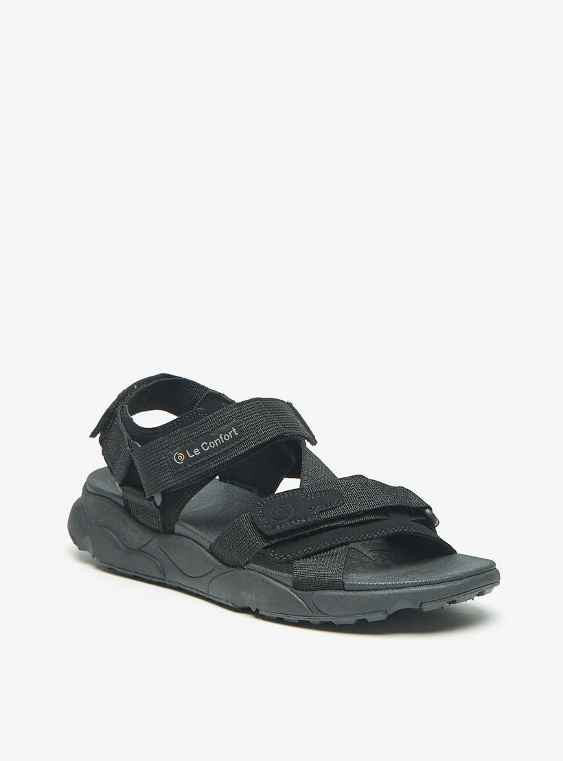 صندل خفيف مريح بارز الملمس بشريط إغلاق لاصق من لوكونفورت-men-shoes-sandals-image-1