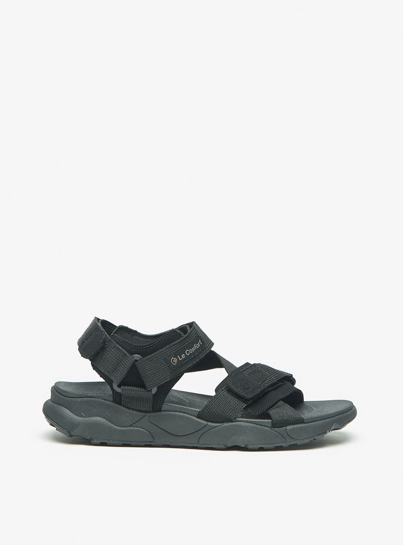 صندل خفيف مريح بارز الملمس بشريط إغلاق لاصق من لوكونفورت-men-shoes-sandals-image-3