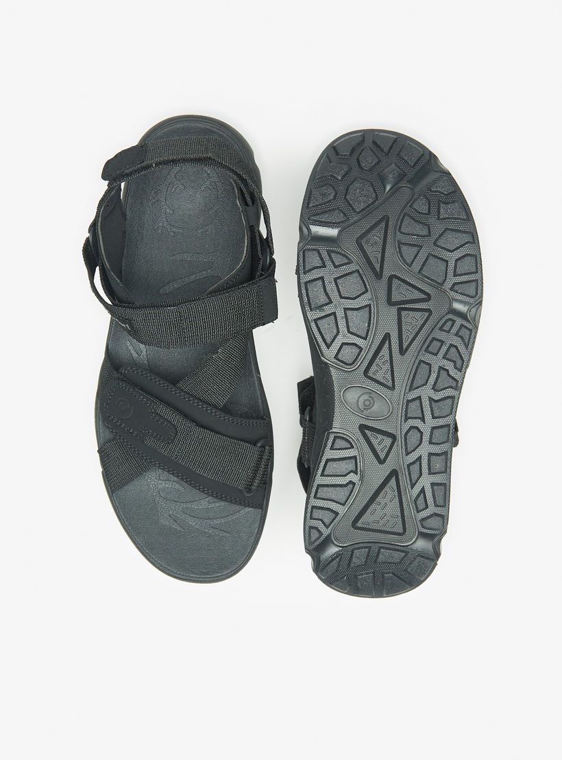 صندل خفيف مريح بارز الملمس بشريط إغلاق لاصق من لوكونفورت-men-shoes-sandals-image-4