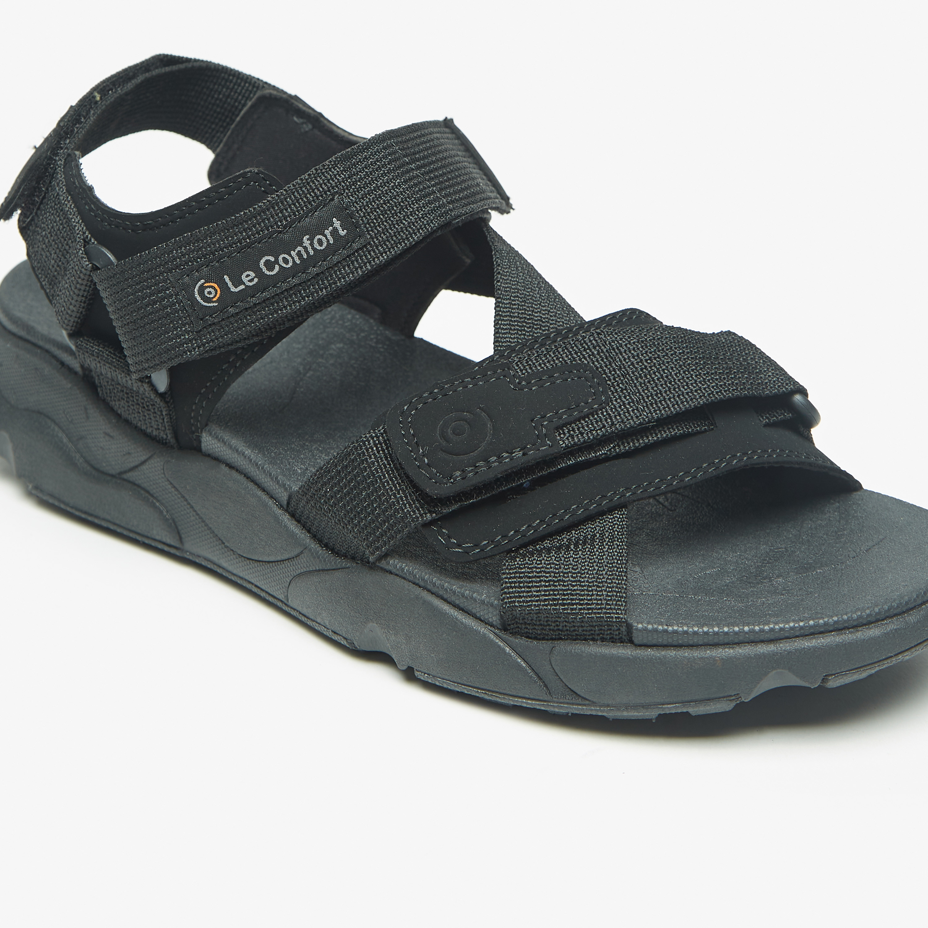 صندل خفيف مريح بارز الملمس بشريط إغلاق لاصق من لوكونفورت-men-shoes-sandals-image-5
