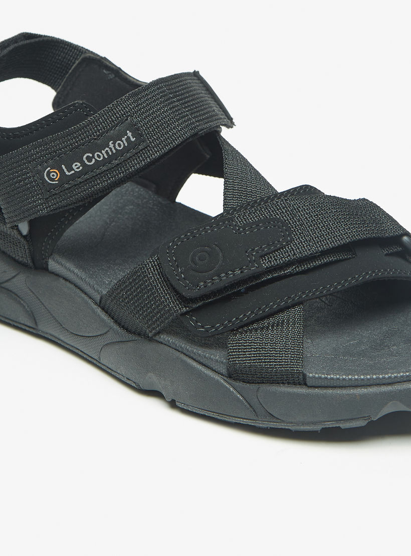 صندل خفيف مريح بارز الملمس بشريط إغلاق لاصق من لوكونفورت-men-shoes-sandals-image-5