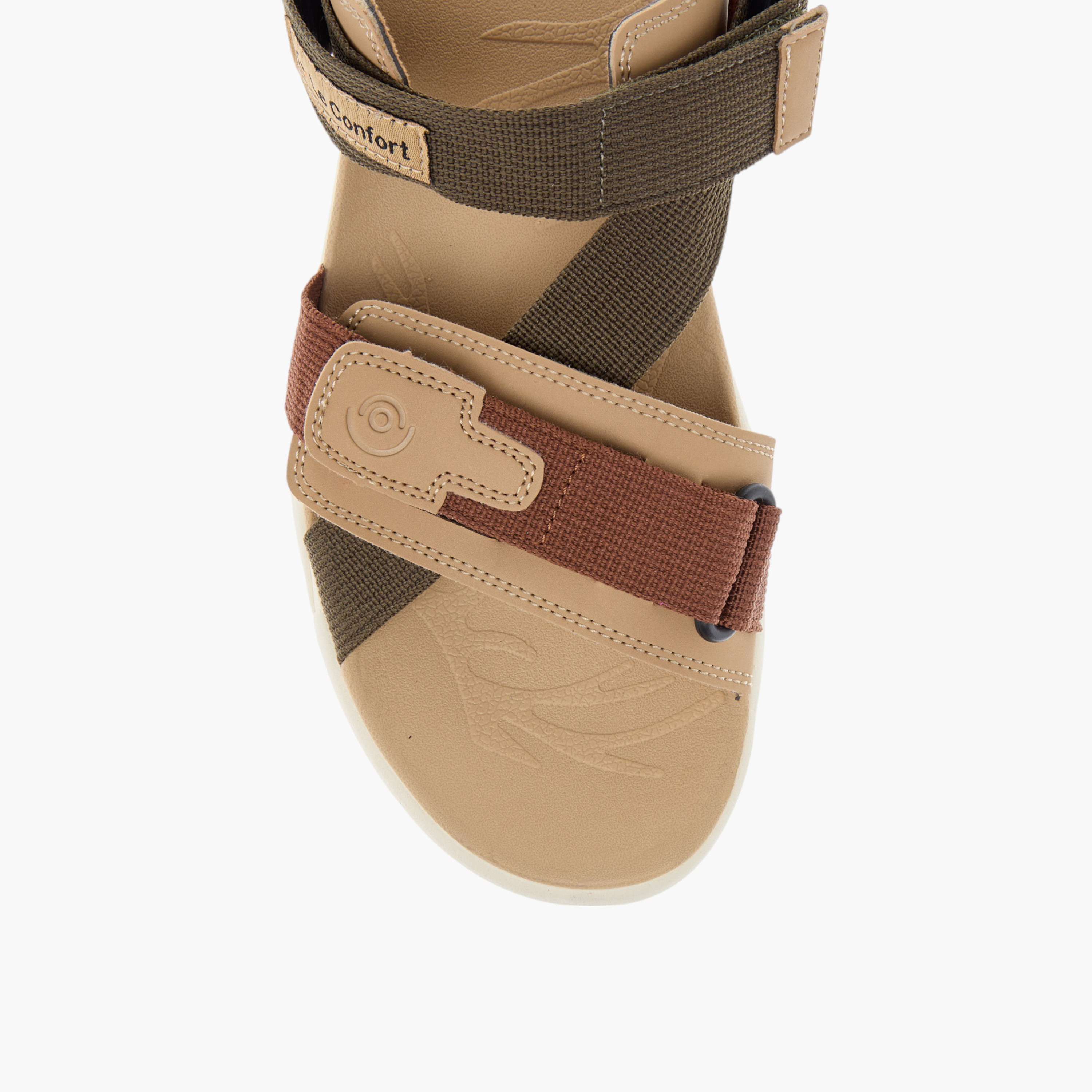 Le Confort Textured Comfort Floaters with Hook and Loop Closure-men-shoes-sandals-image-3
