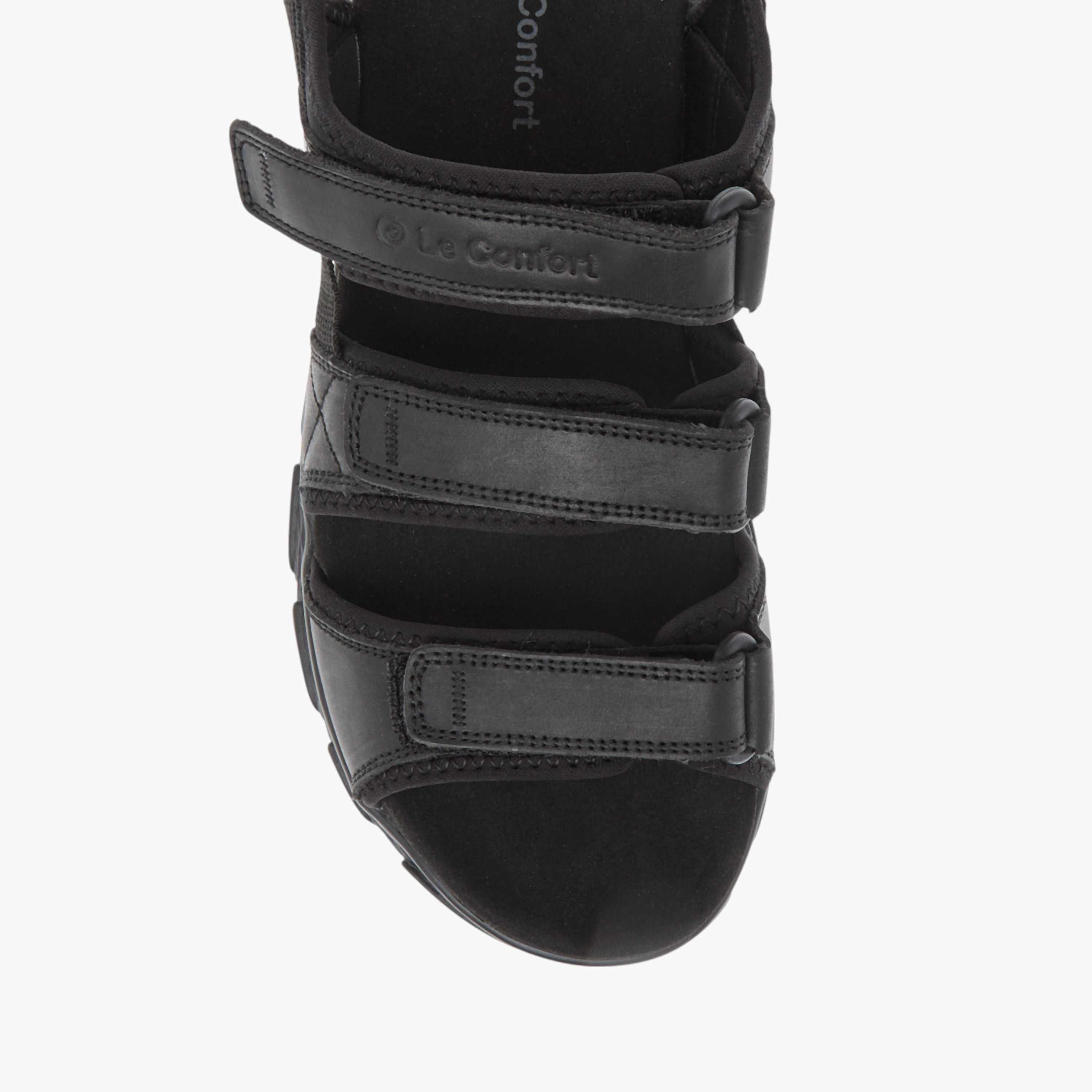 Le Confort Strappy Comfort Sandals with Hook and Loop Closure-men-shoes-sandals-image-3