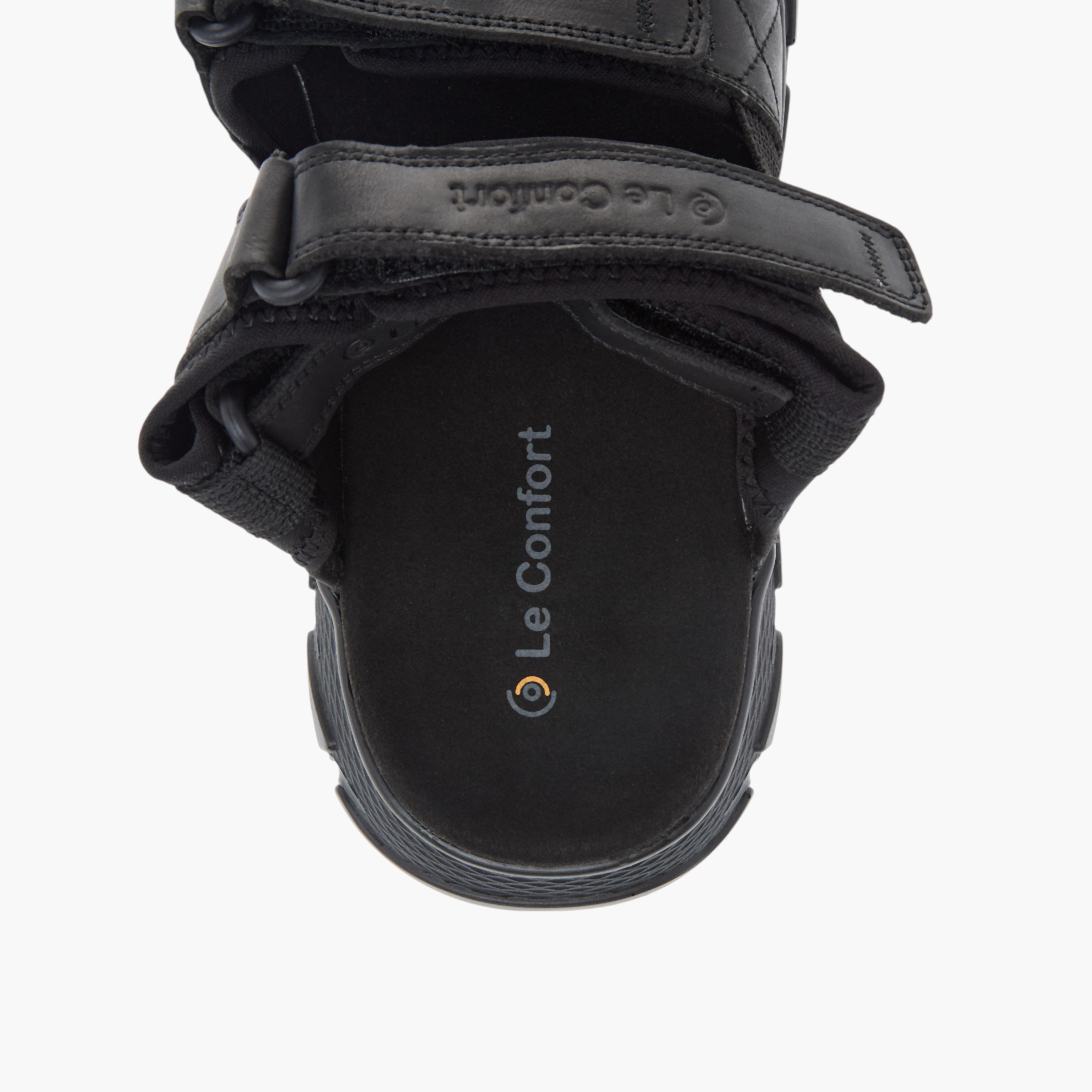 Le Confort Strappy Comfort Sandals with Hook and Loop Closure-men-shoes-sandals-image-5