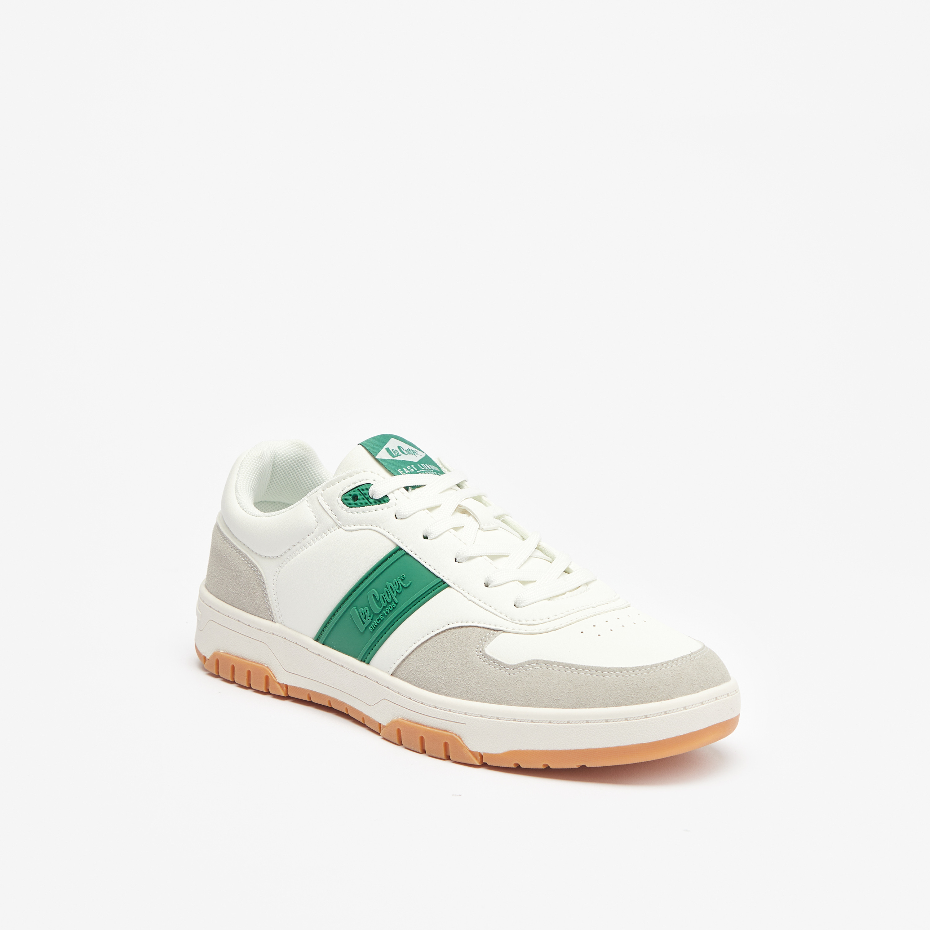 Lee Cooper Men's Panelled Sneakers with Lace-Up Closure-men-shoes-sneakers-image-1
