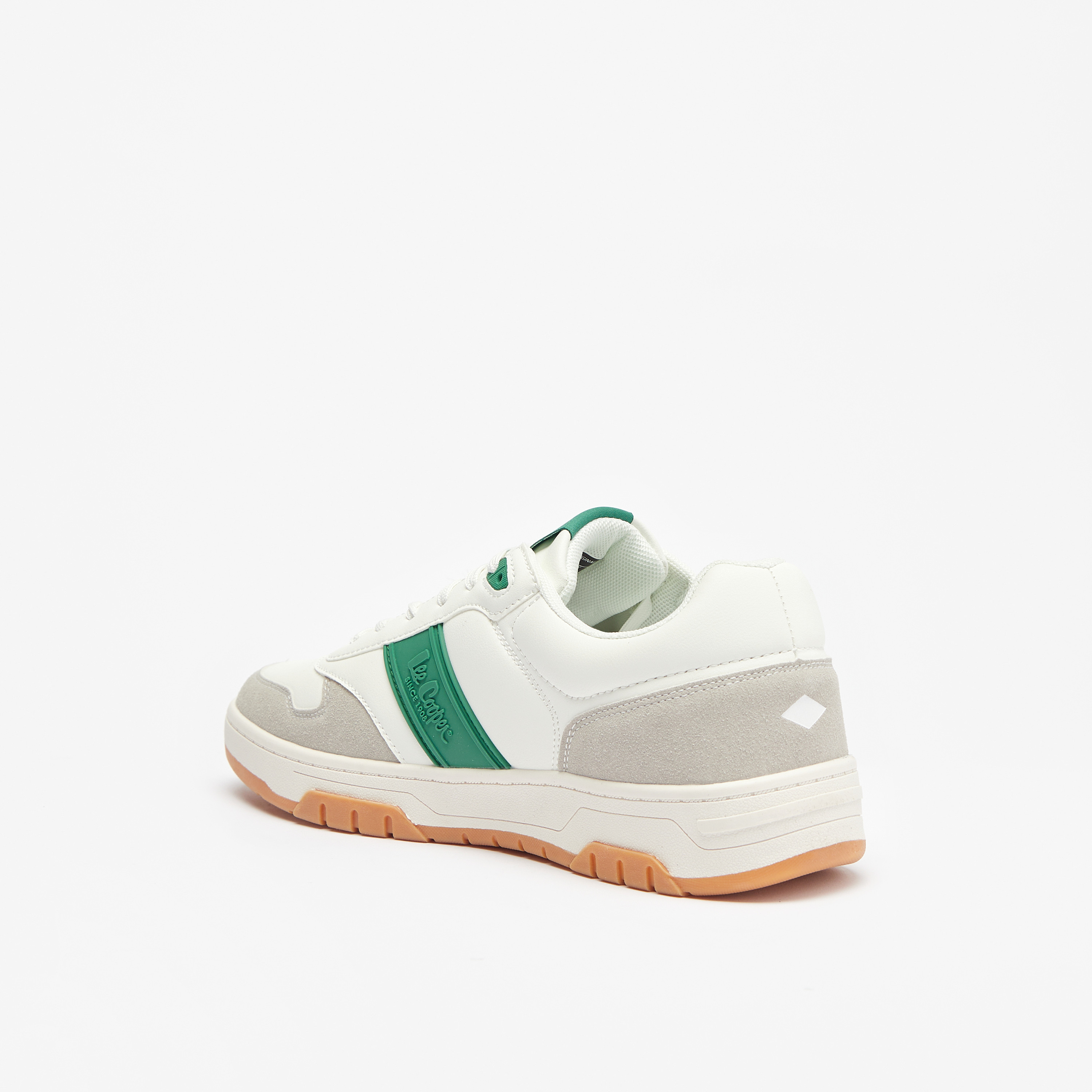Lee Cooper Men's Panelled Sneakers with Lace-Up Closure-men-shoes-sneakers-image-2