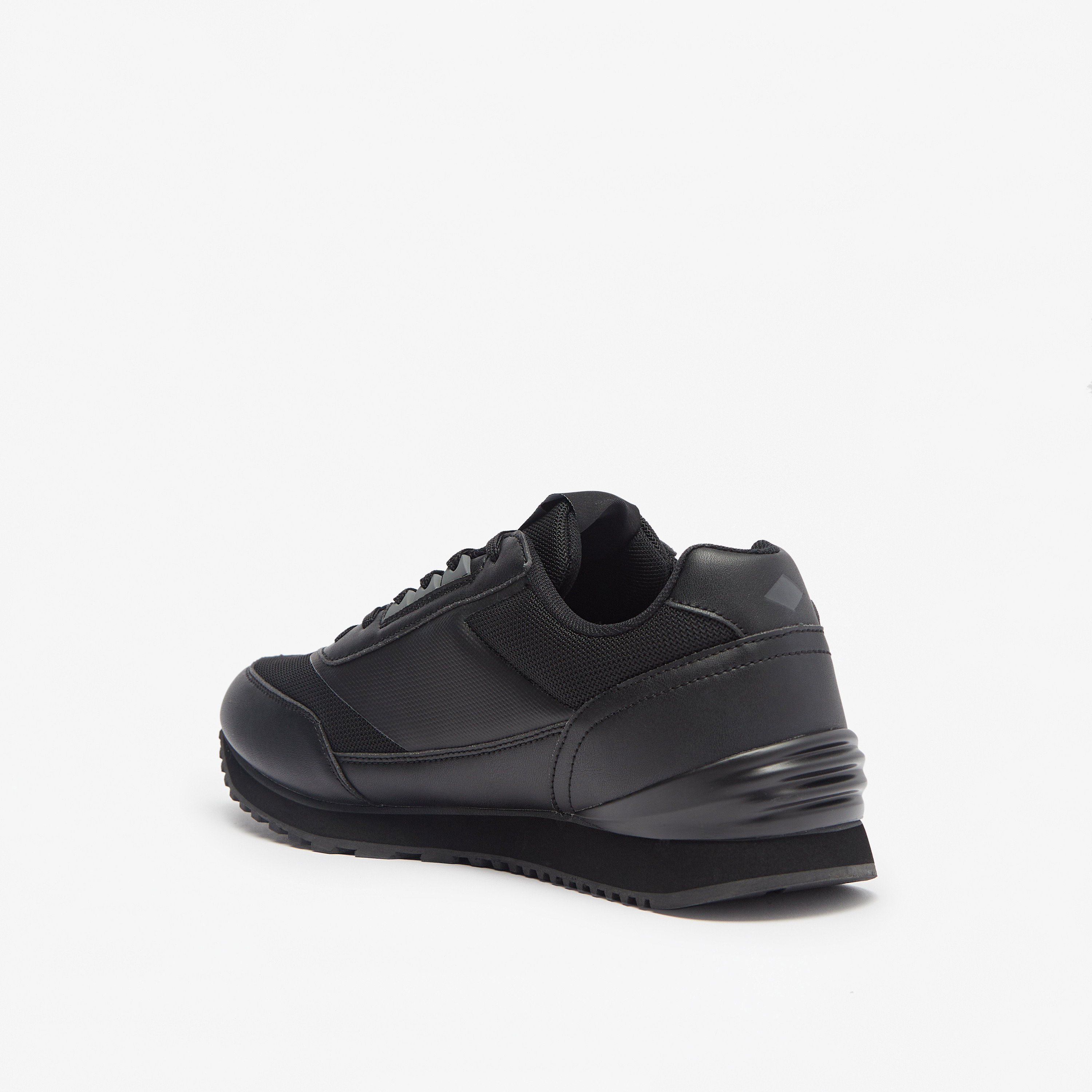 Lee Cooper Men's Panelled Lace-Up Low Ankle Sneakers-men-shoes-sneakers-image-2