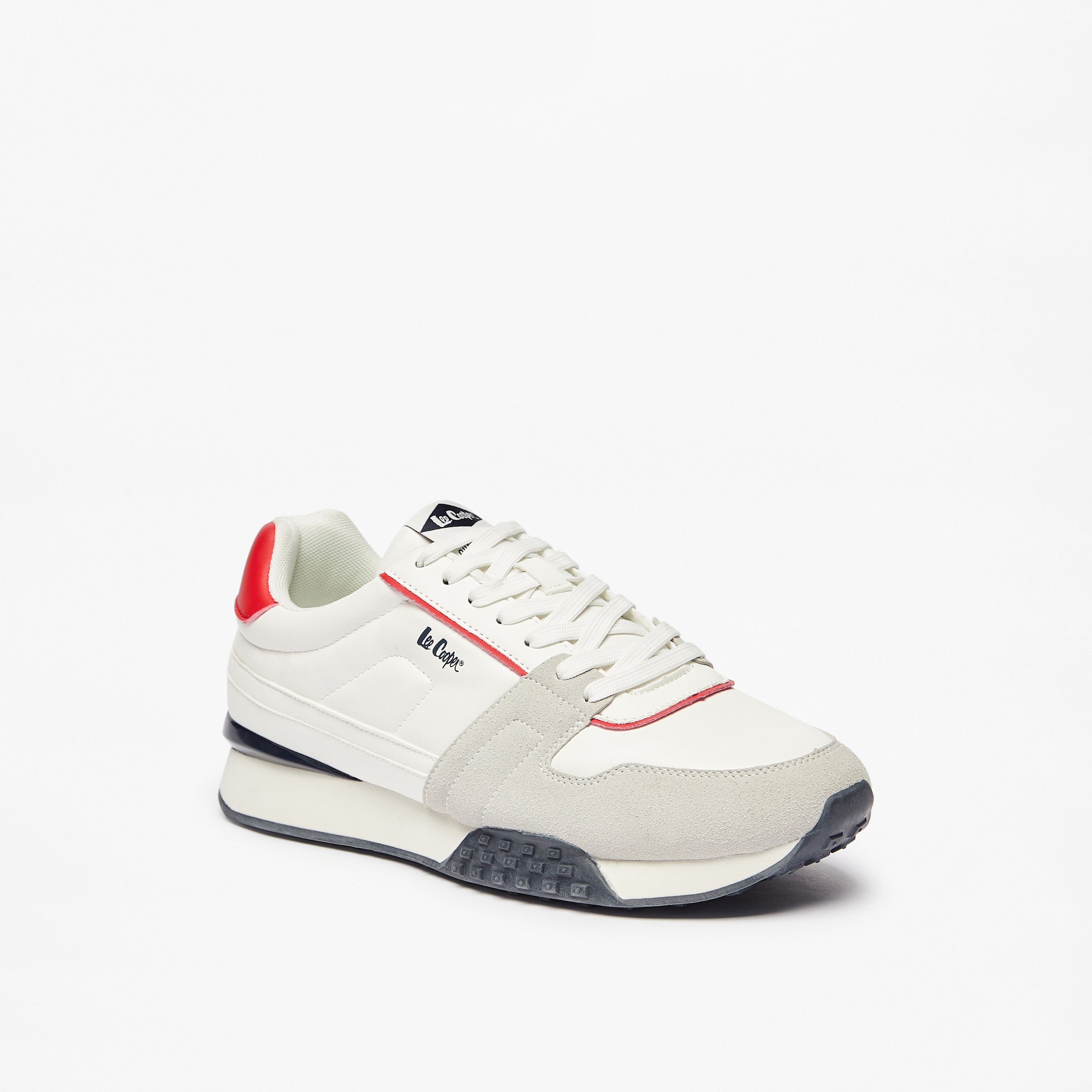 حذاء سنيكرز بتفاصيل شعار ورباط إغلاق للرجال من لي كوبر-men-shoes-sneakers-image-6