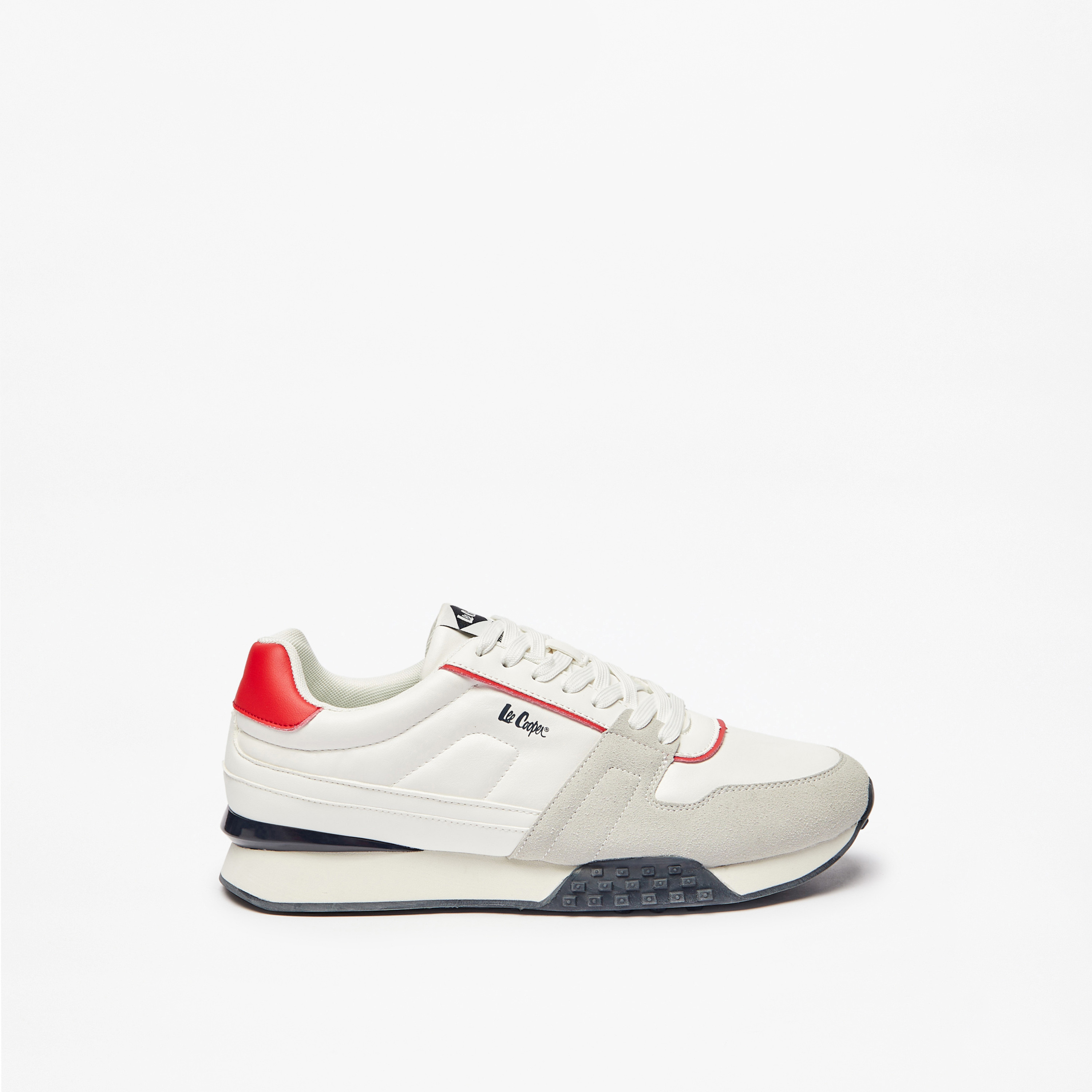 حذاء سنيكرز بتفاصيل شعار ورباط إغلاق للرجال من لي كوبر-men-shoes-sneakers-image-3