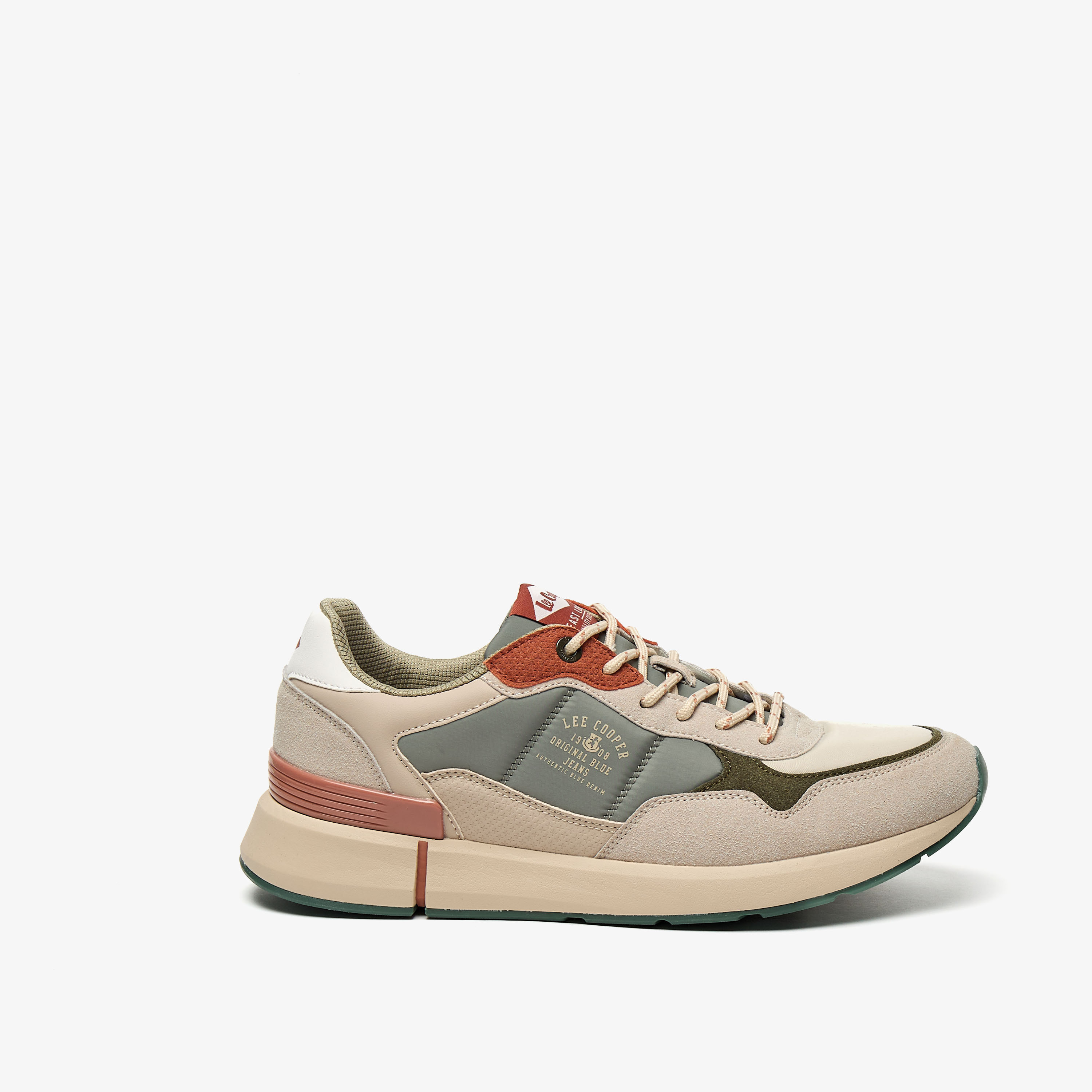 حذاء سنيكرز بقوالب ملوّنة ورباط إغلاق للرجال من لي كوبر-men-shoes-sneakers-image-3