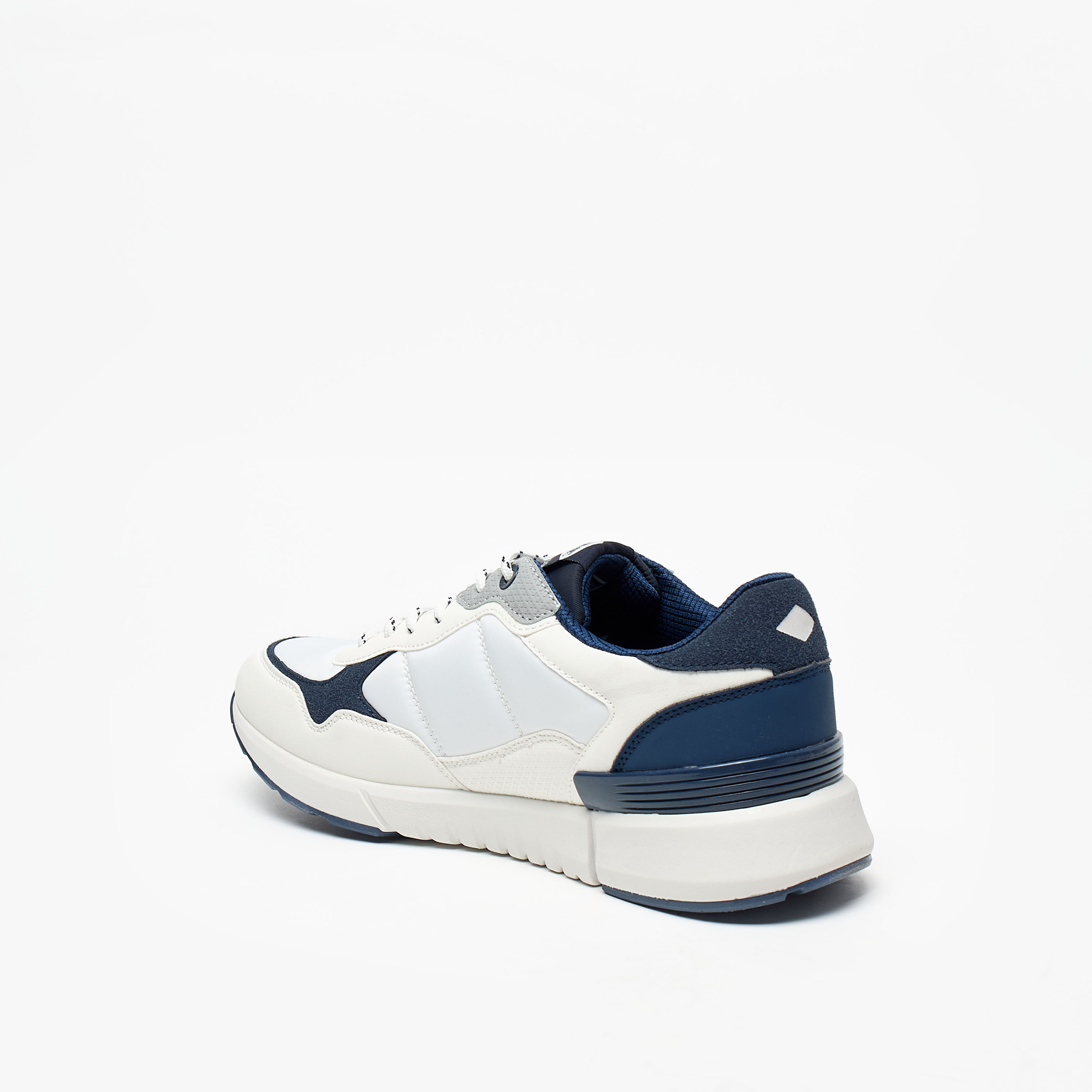 Lee Cooper Men's Colourblock Sneakers with Lace-Up Closure-men-shoes-sneakers-image-2