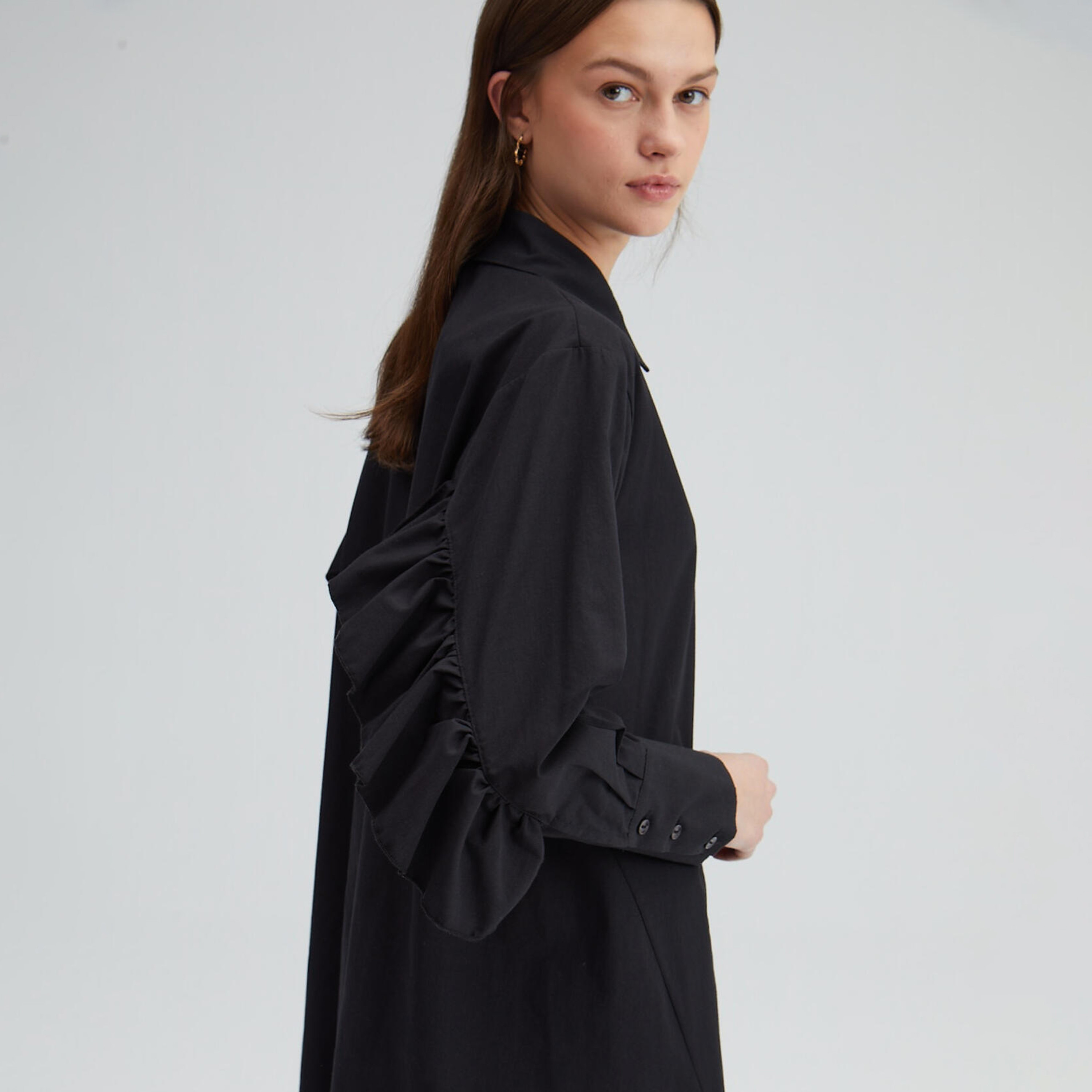 قميص بأكمام طويلة بياقة سادة من توش بريف-women-clothing-shirtsandblouses-blouses-image-2