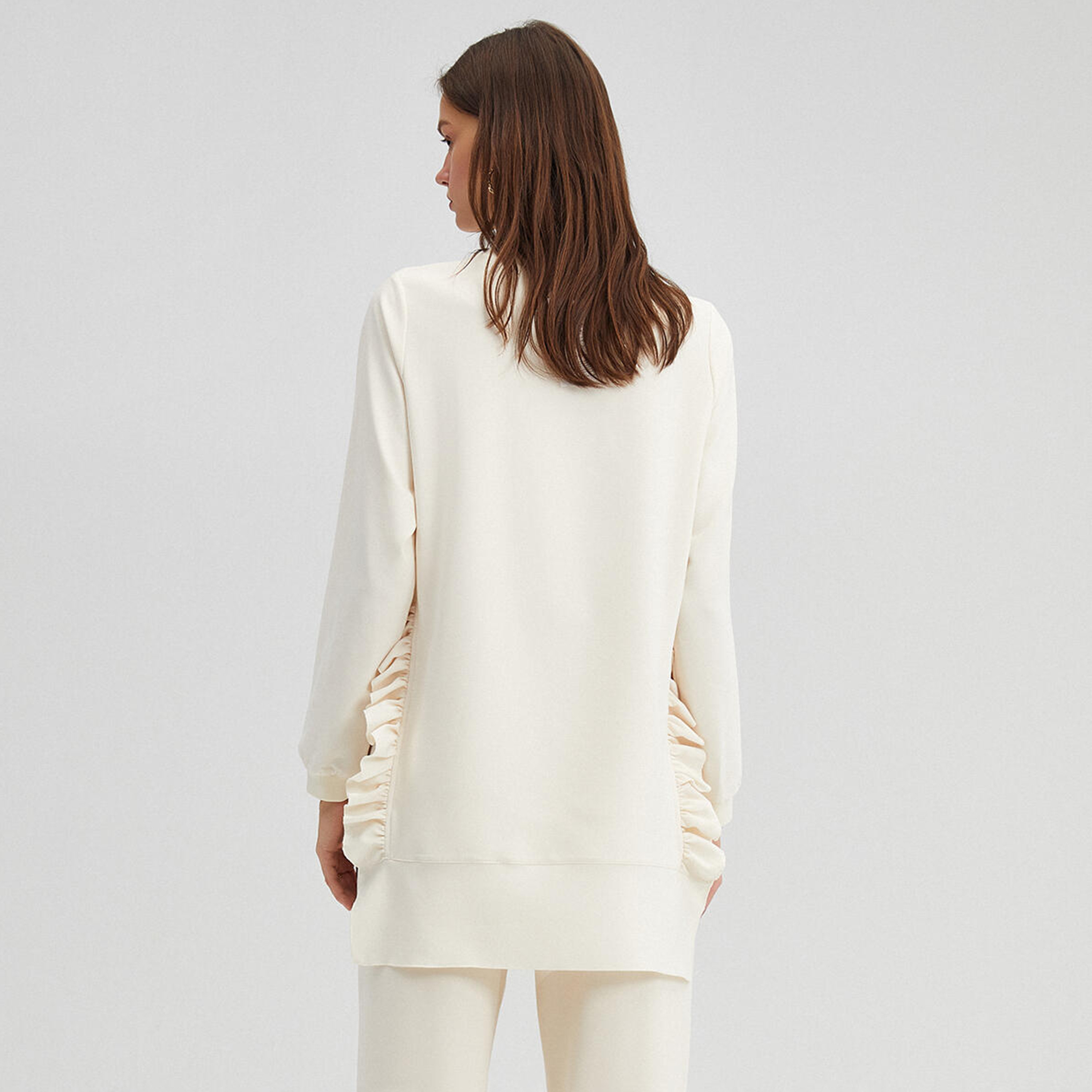 تونيك بأكمام طويلة وياقة مستديرة سادة من توش بريف-women-clothing-shirtsandblouses-blouses-image-4