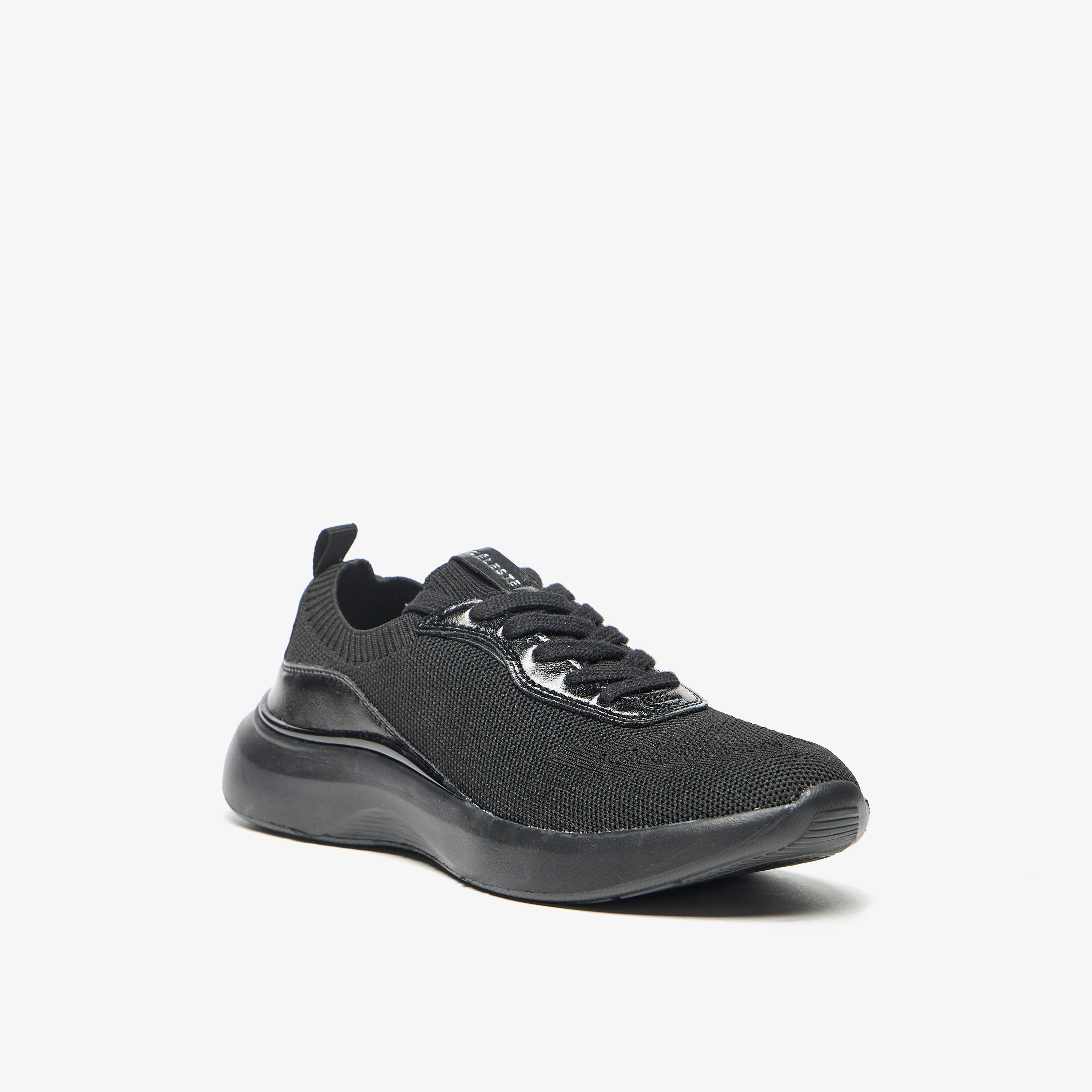 Celeste Women's Panelled Low Ankle Sneakers with Lace-Up Closure-women-shoes-sneakers-image-6