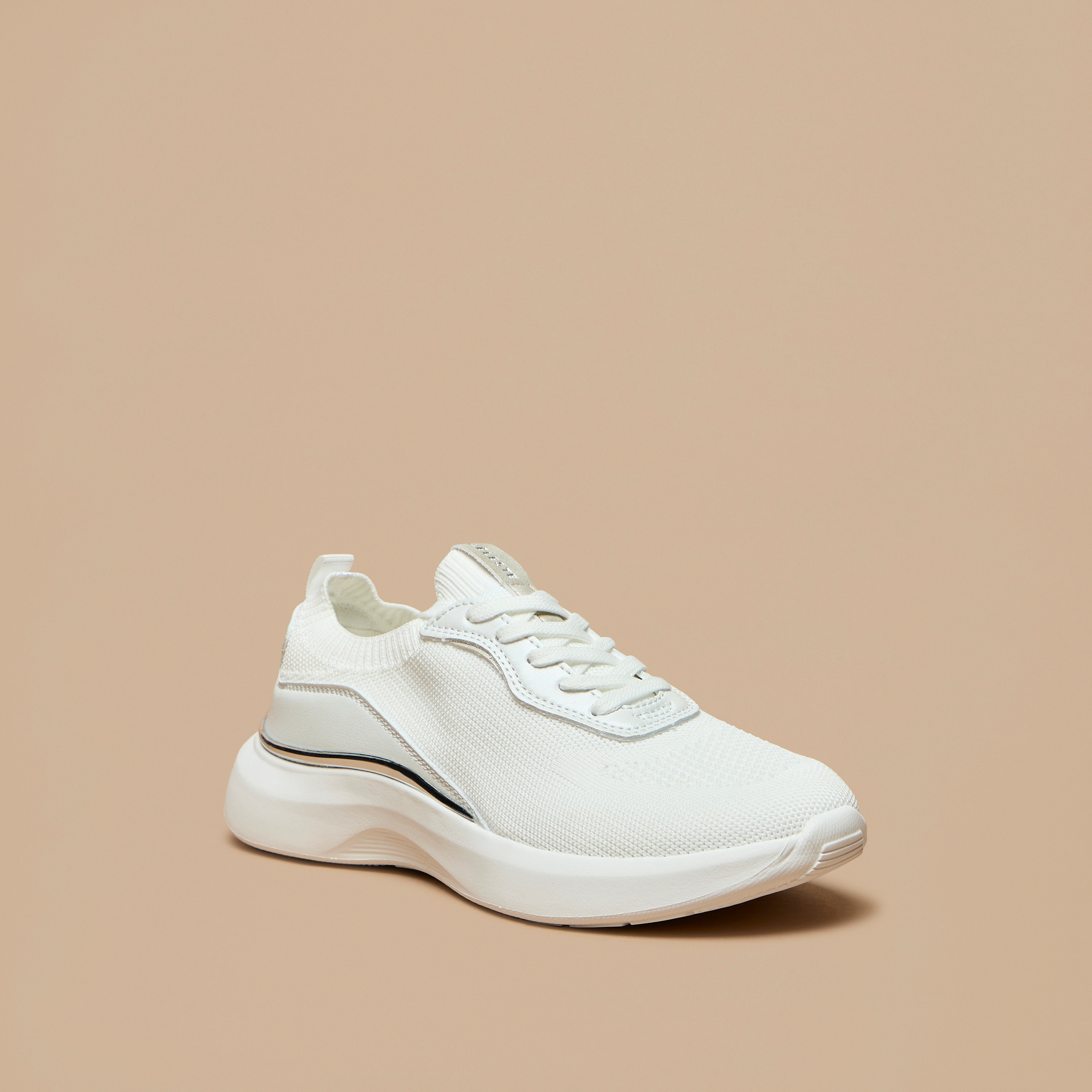 Celeste Women's Panelled Low Ankle Sneakers with Lace-Up Closure-women-shoes-sneakers-image-1
