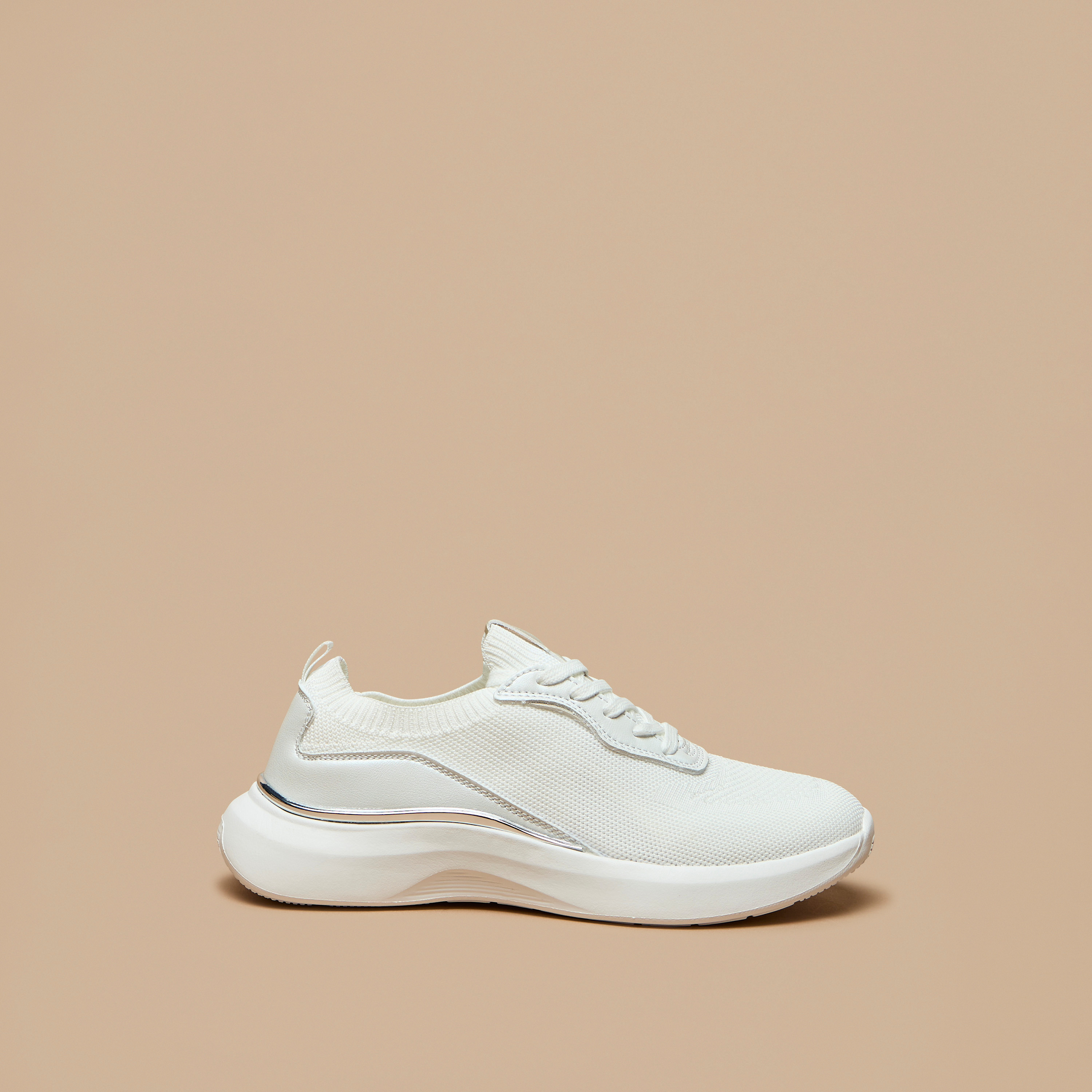 Celeste Women's Panelled Low Ankle Sneakers with Lace-Up Closure-women-shoes-sneakers-image-3