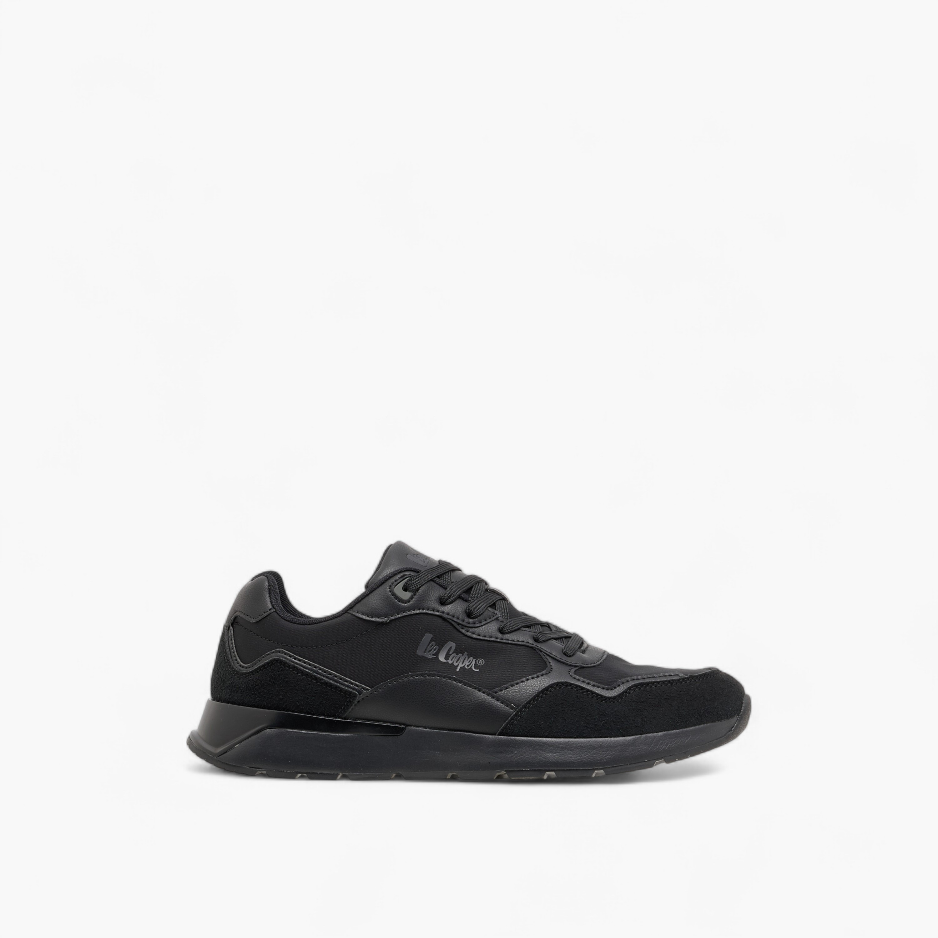 Lee Cooper Men's Panelled Sneakers with Lace-Up Closure-men-shoes-sneakers-image-3