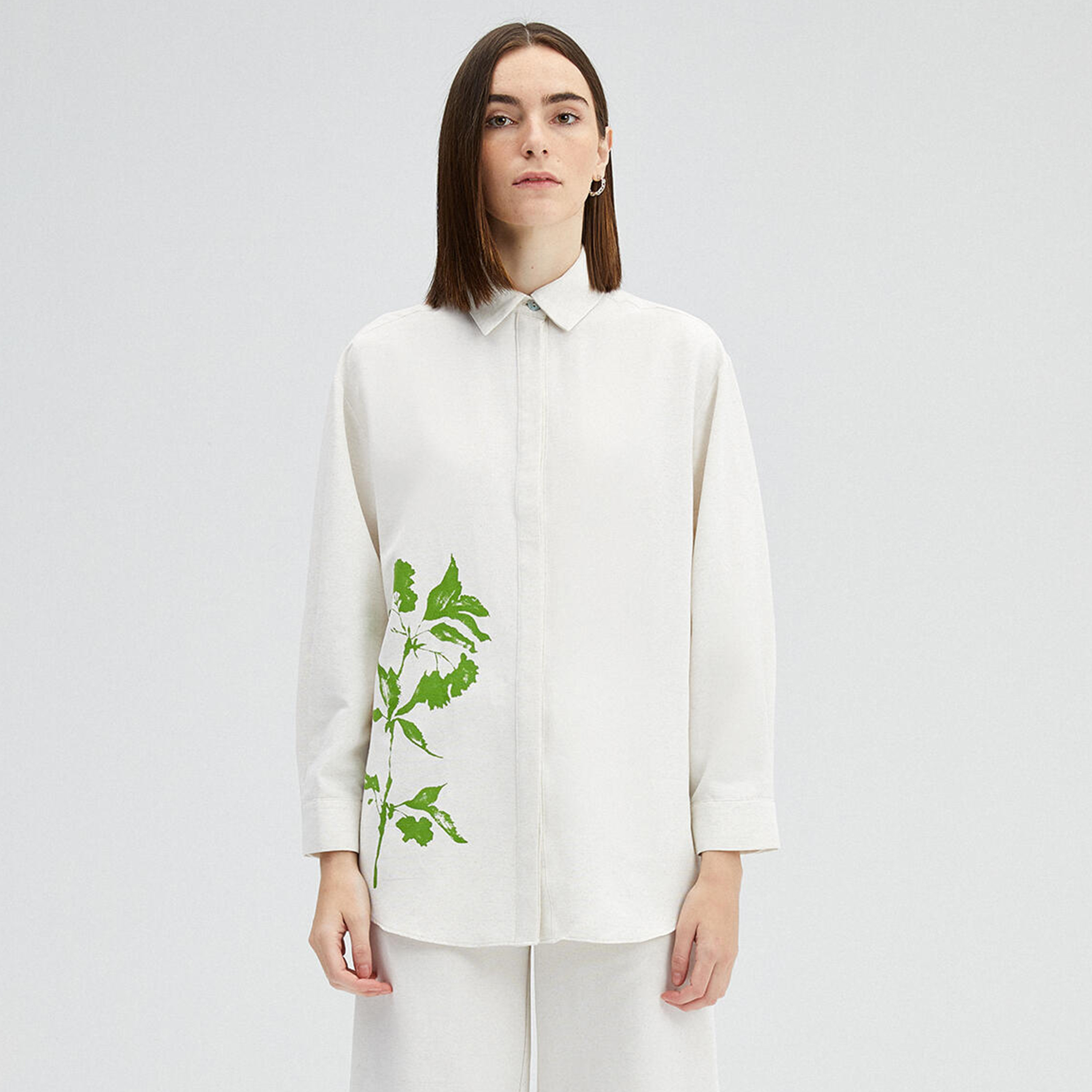 Touche Prive Floral Collared Long Sleeves Shirt-women-clothing-shirtsandblouses-blouses-image-1
