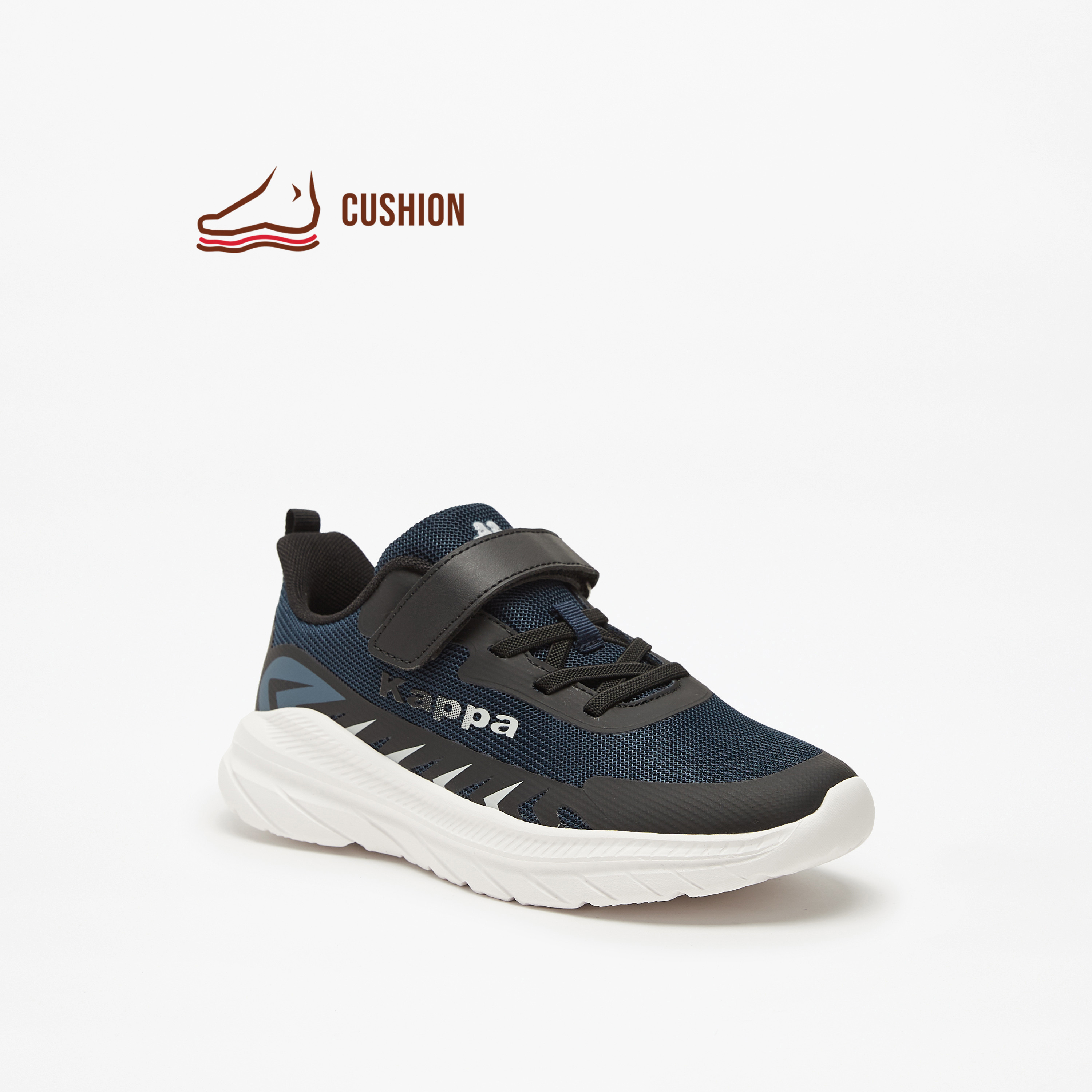 Kappa Boys' Mesh Sports Shoes with Hook and Loop Closure-sports-boys-shoes-image-1