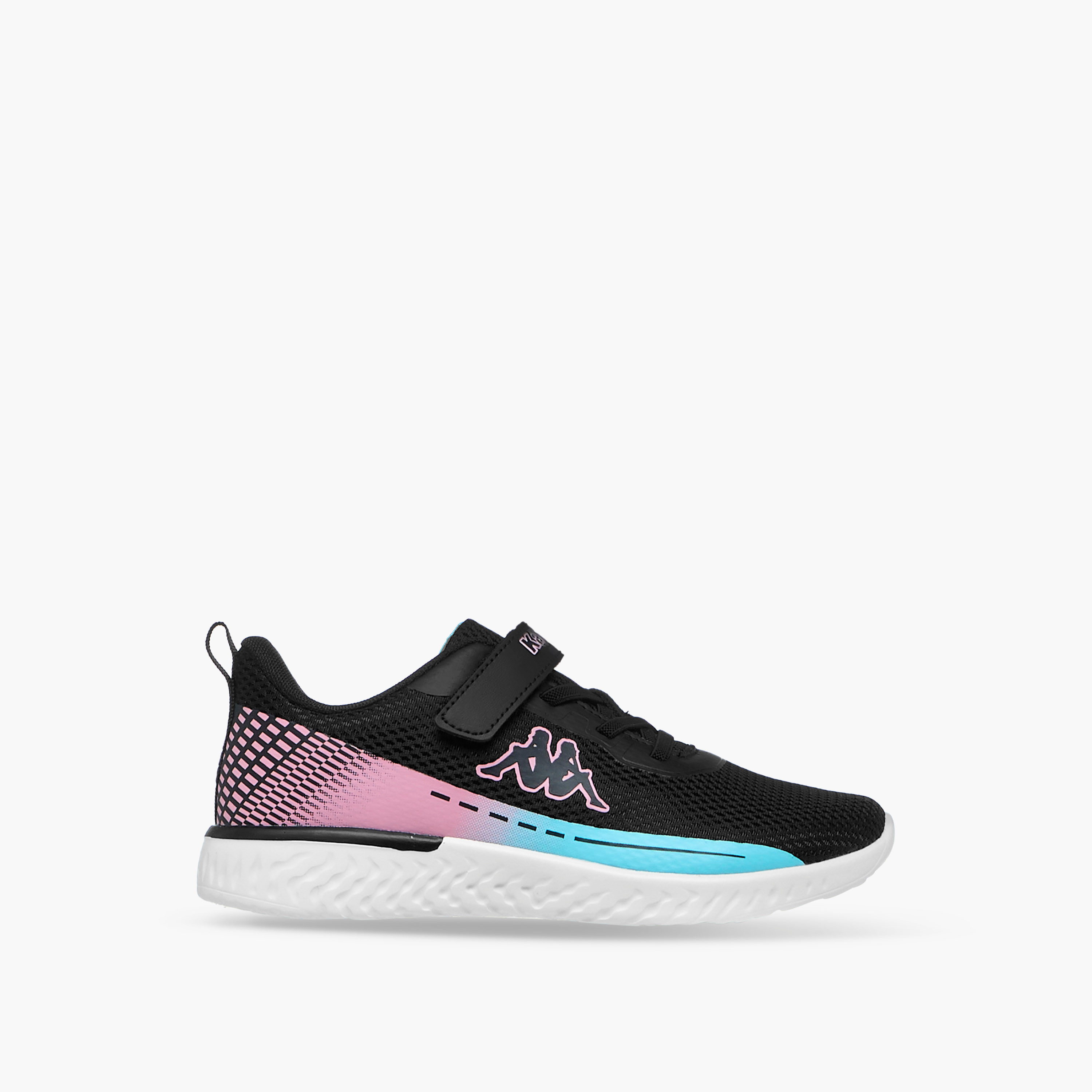 Kappa Girls Panelled Hook & Loop Breathable Walking Shoes-girls-shoes-sports-image-3