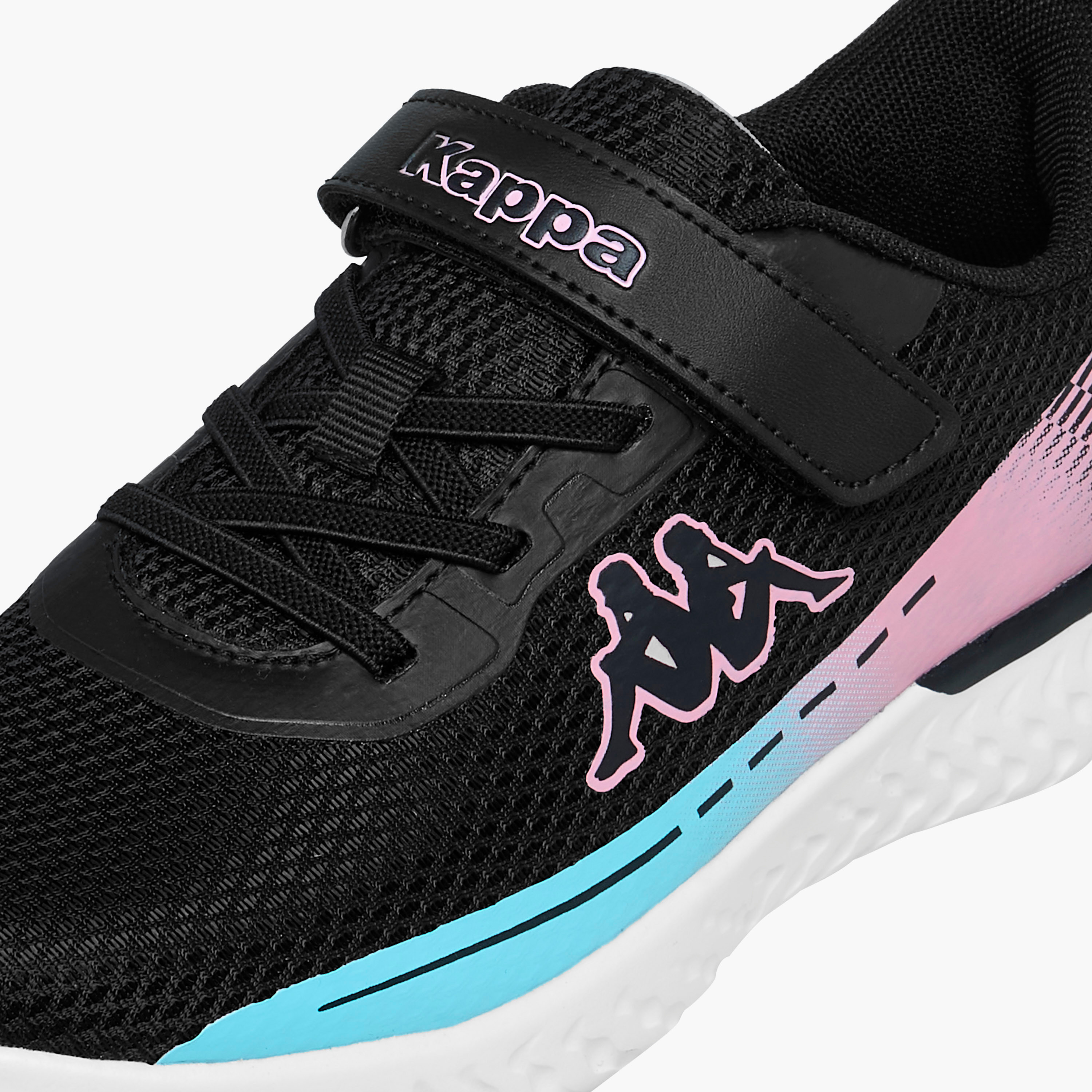 Kappa Girls Panelled Hook & Loop Breathable Walking Shoes-girls-shoes-sports-image-4