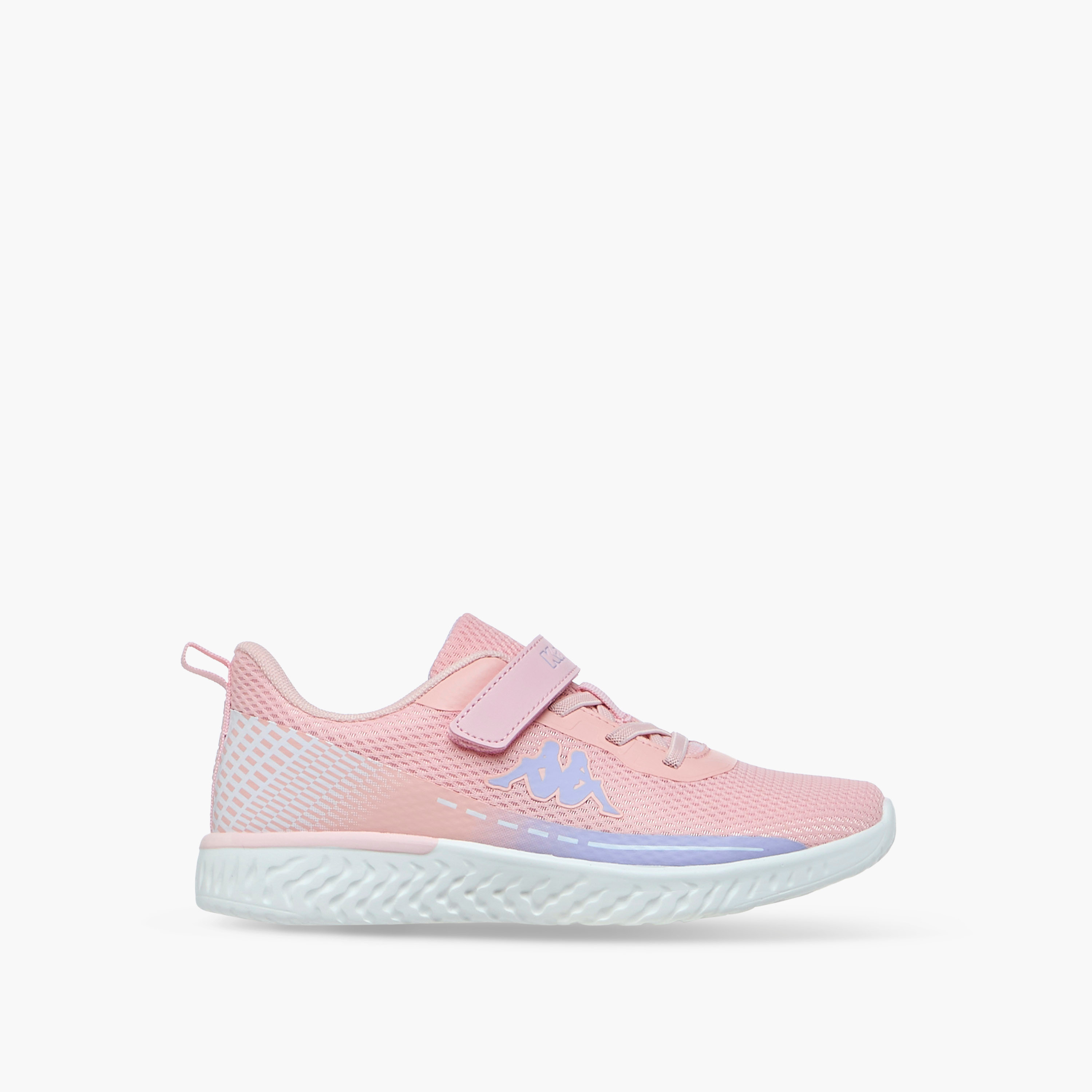 Kappa Girls Panelled Hook & Loop Breathable Walking Shoes-girls-shoes-sports-image-3