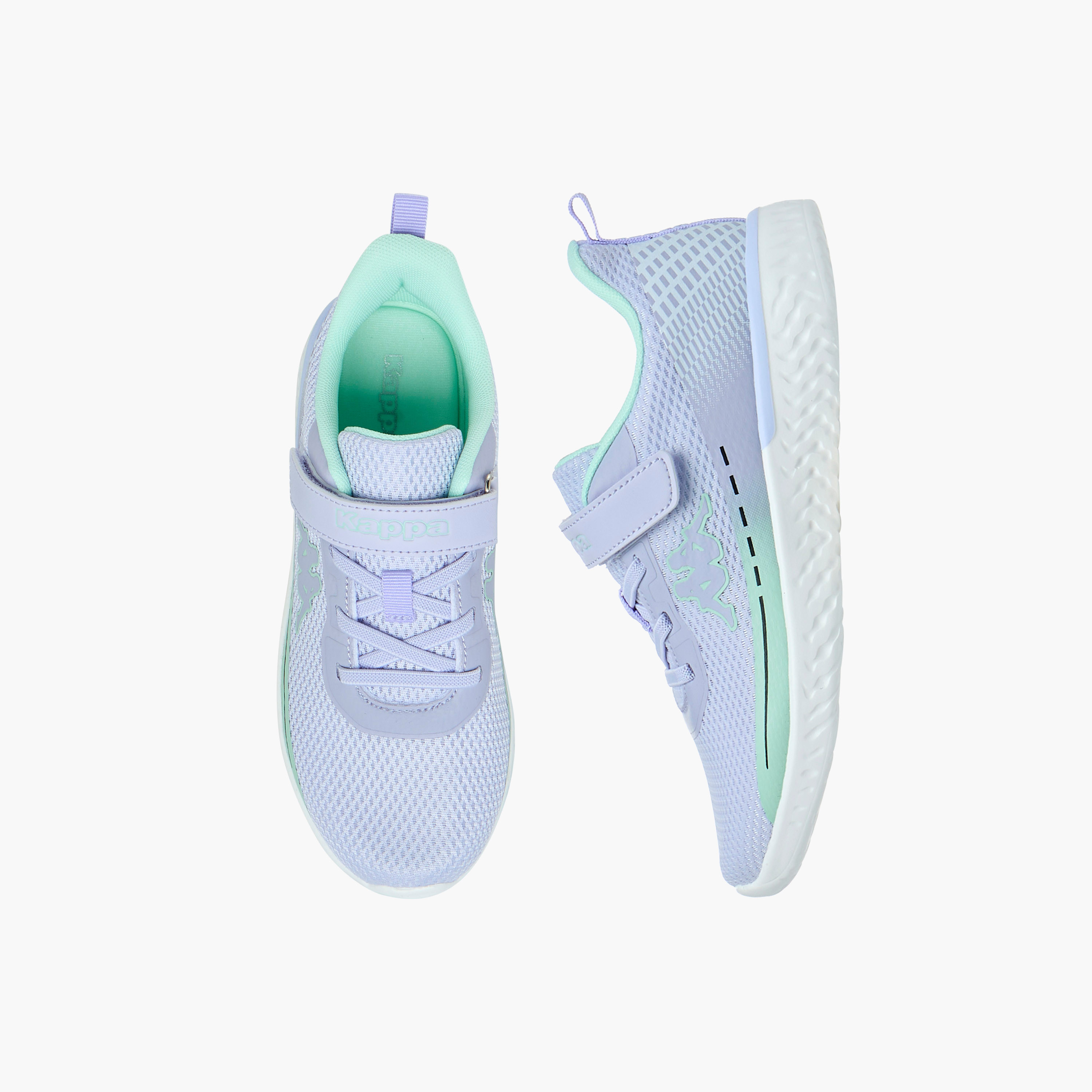Kappa Girls Panelled Hook & Loop Breathable Walking Shoes-girls-shoes-sports-image-1
