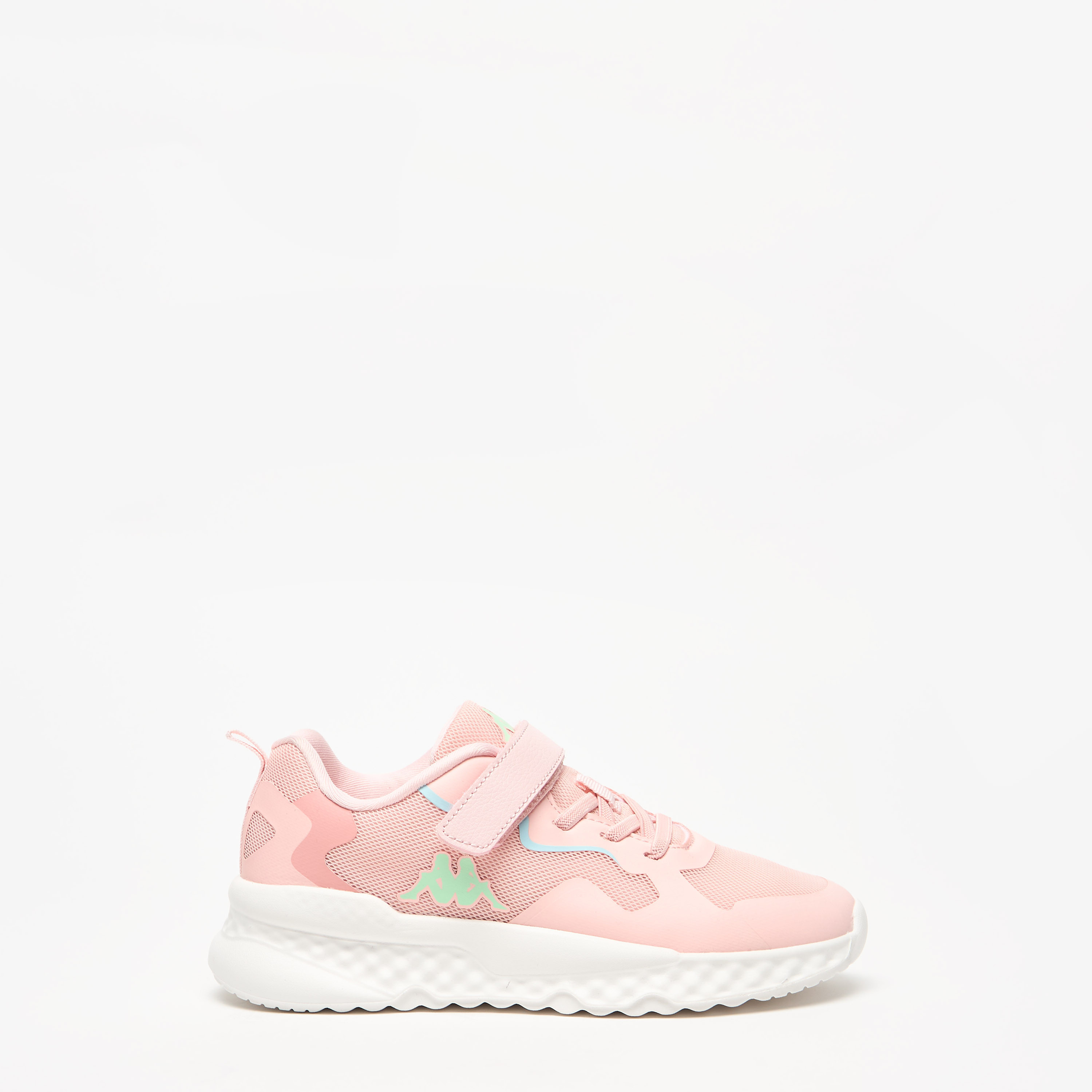 Kappa Girls' Logo Detail Sports Shoes with Hook and Loop Closure-girls-shoes-sneakers-image-3
