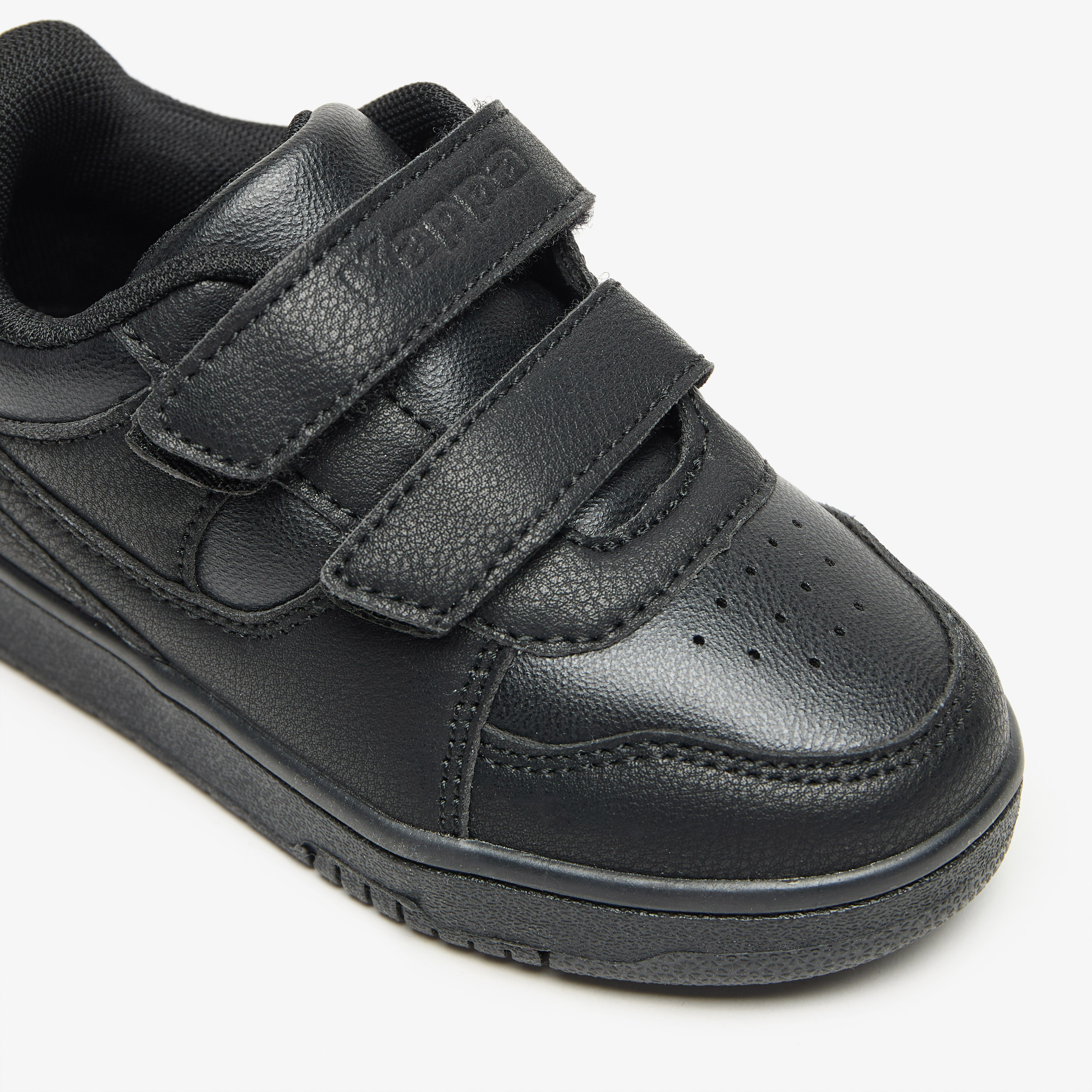 Kappa Kids Panelled School Shoes with Hook and Loop Closure-girls-shoes-schoolshoes-image-5