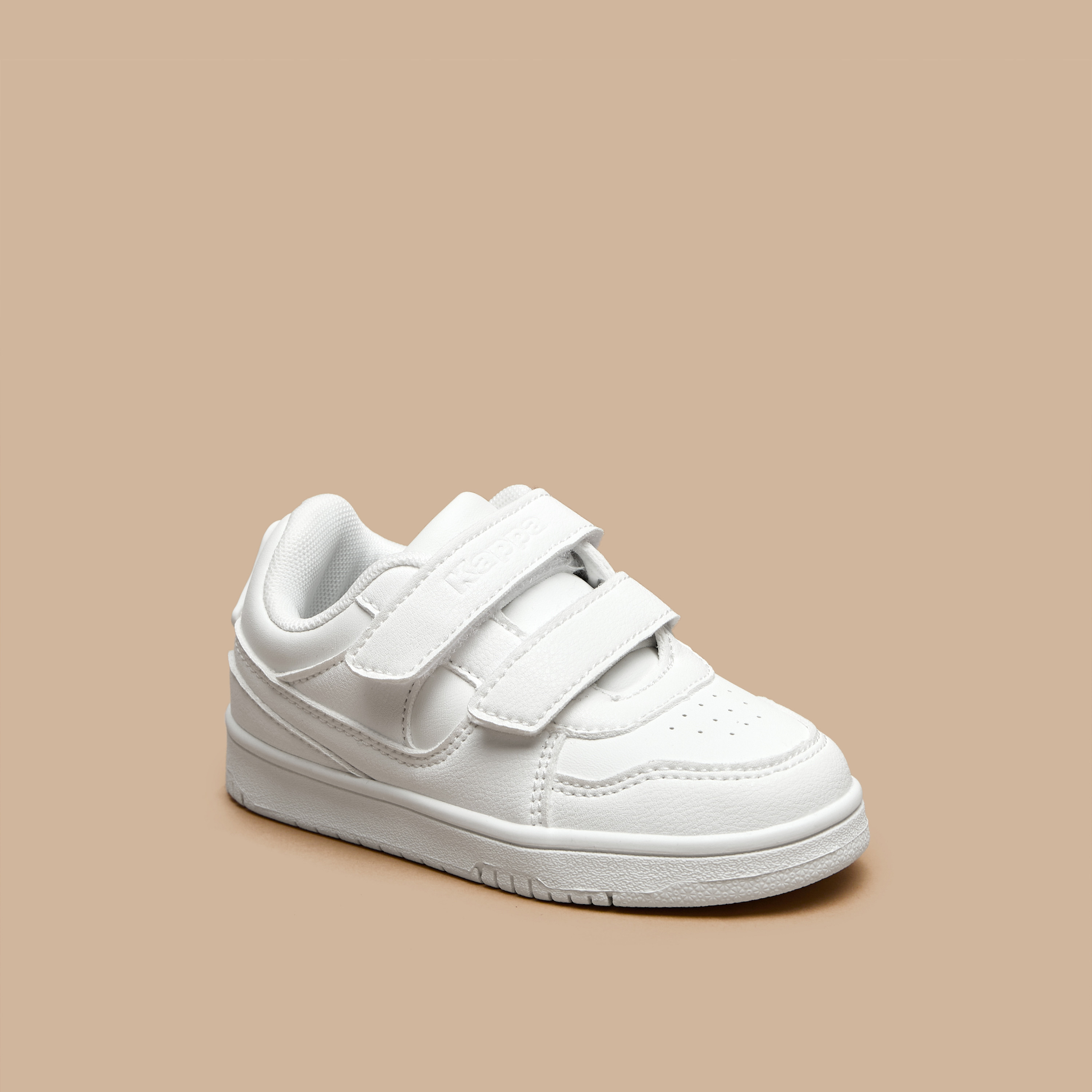 Kappa Kids Panelled School Shoes with Hook and Loop Closure-girls-shoes-schoolshoes-image-1