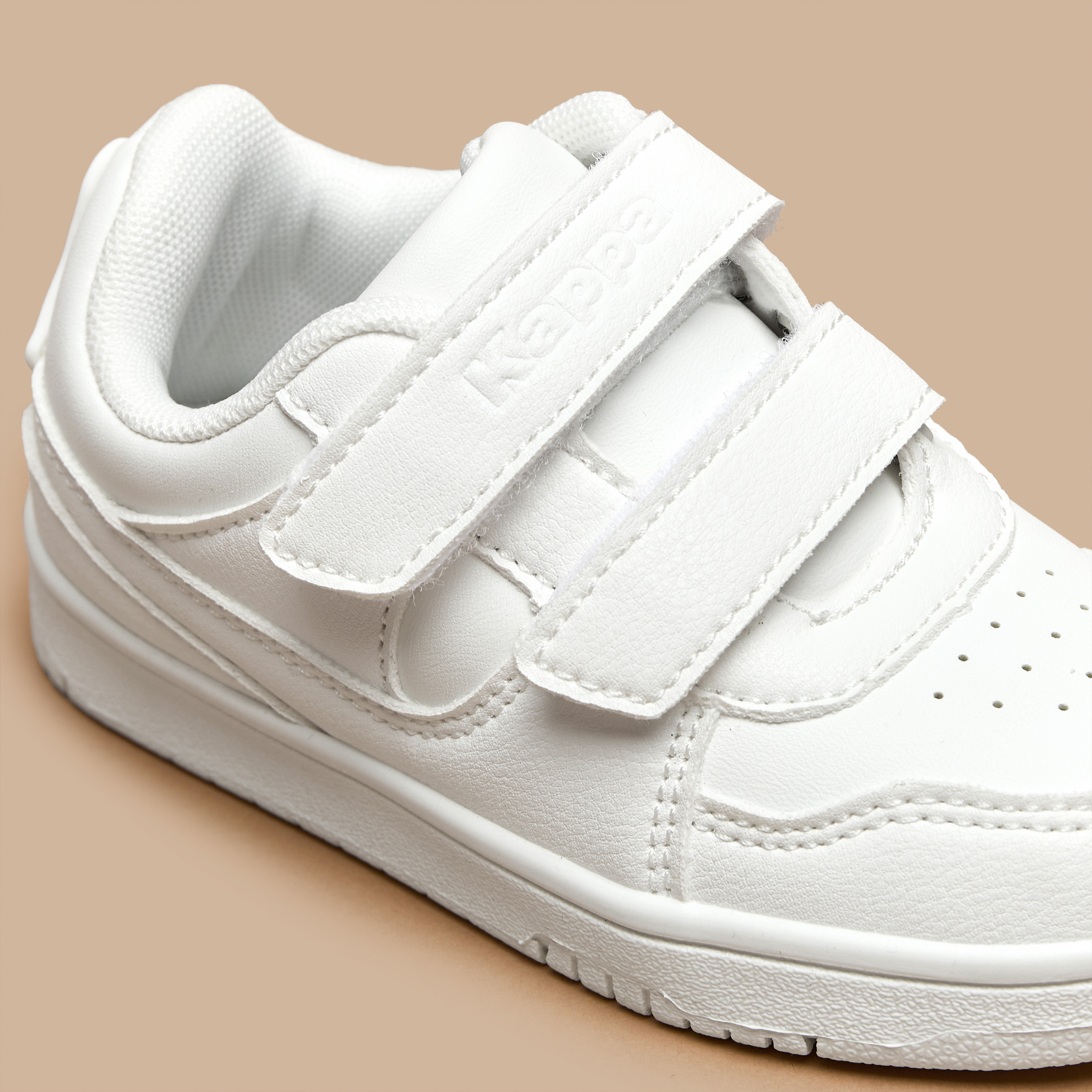 Kappa Kids Panelled School Shoes with Hook and Loop Closure-girls-shoes-schoolshoes-image-5